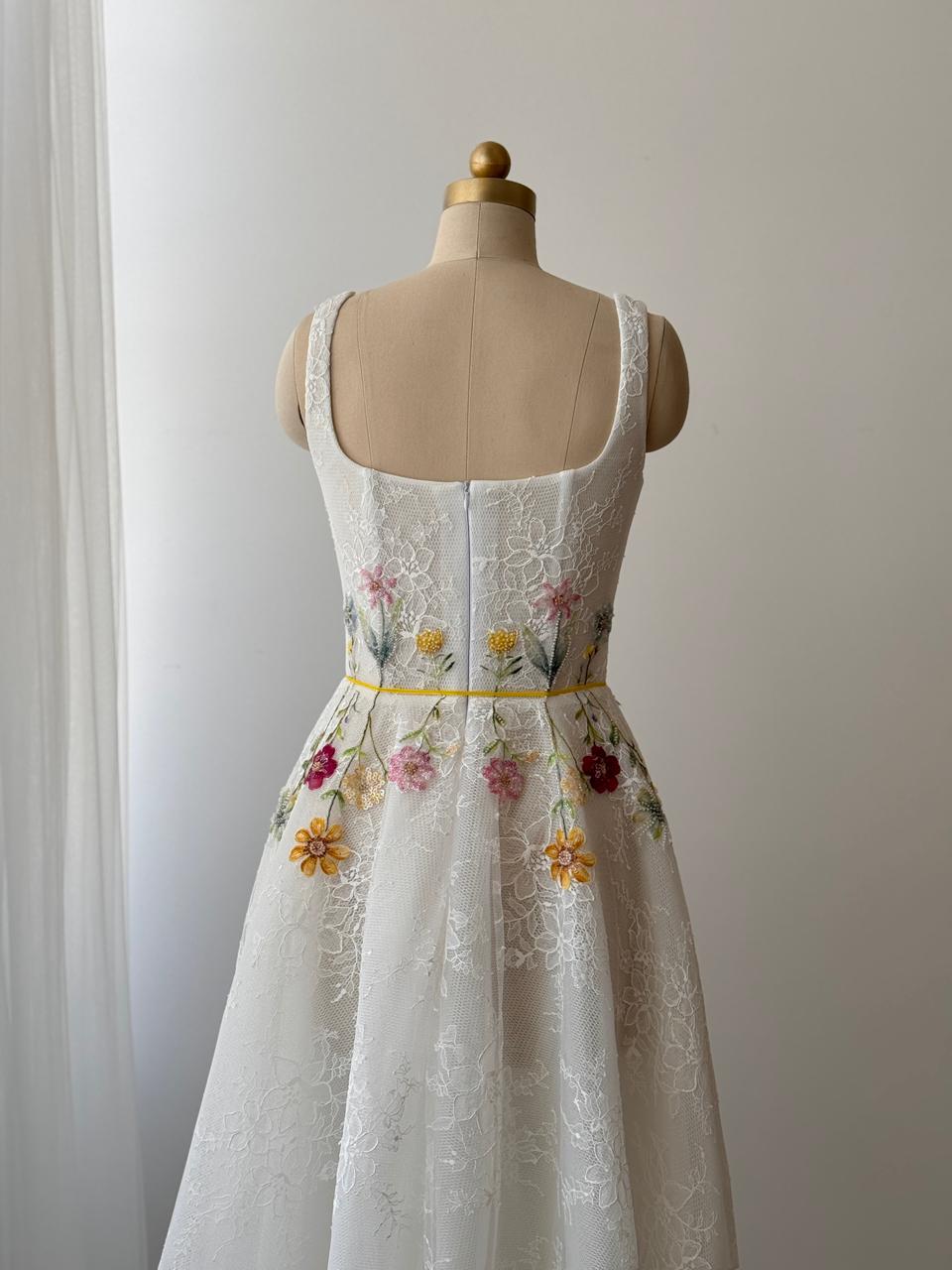Petal Script Midi Dress - Image 3