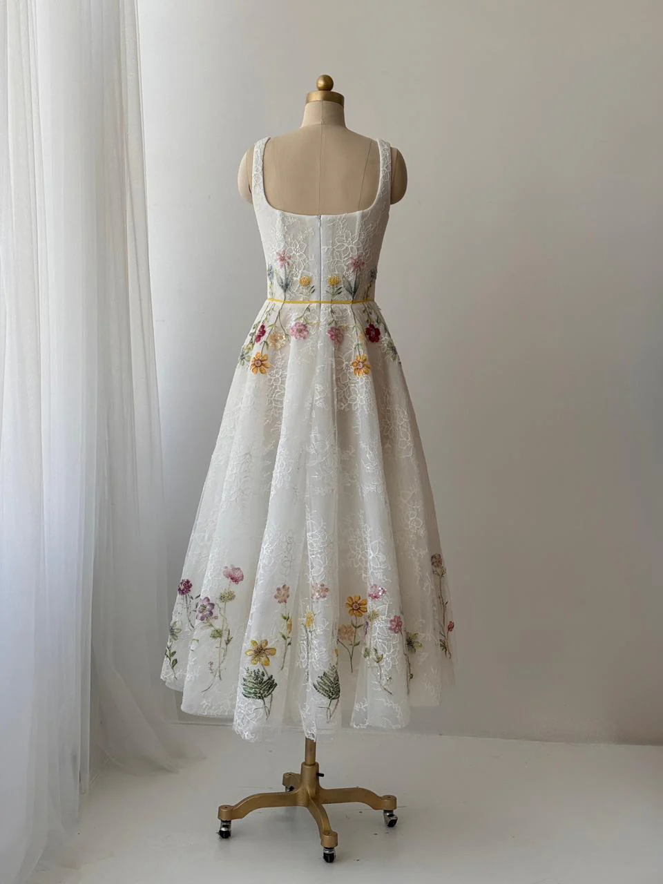 Petal Script Midi Dress - Image 4