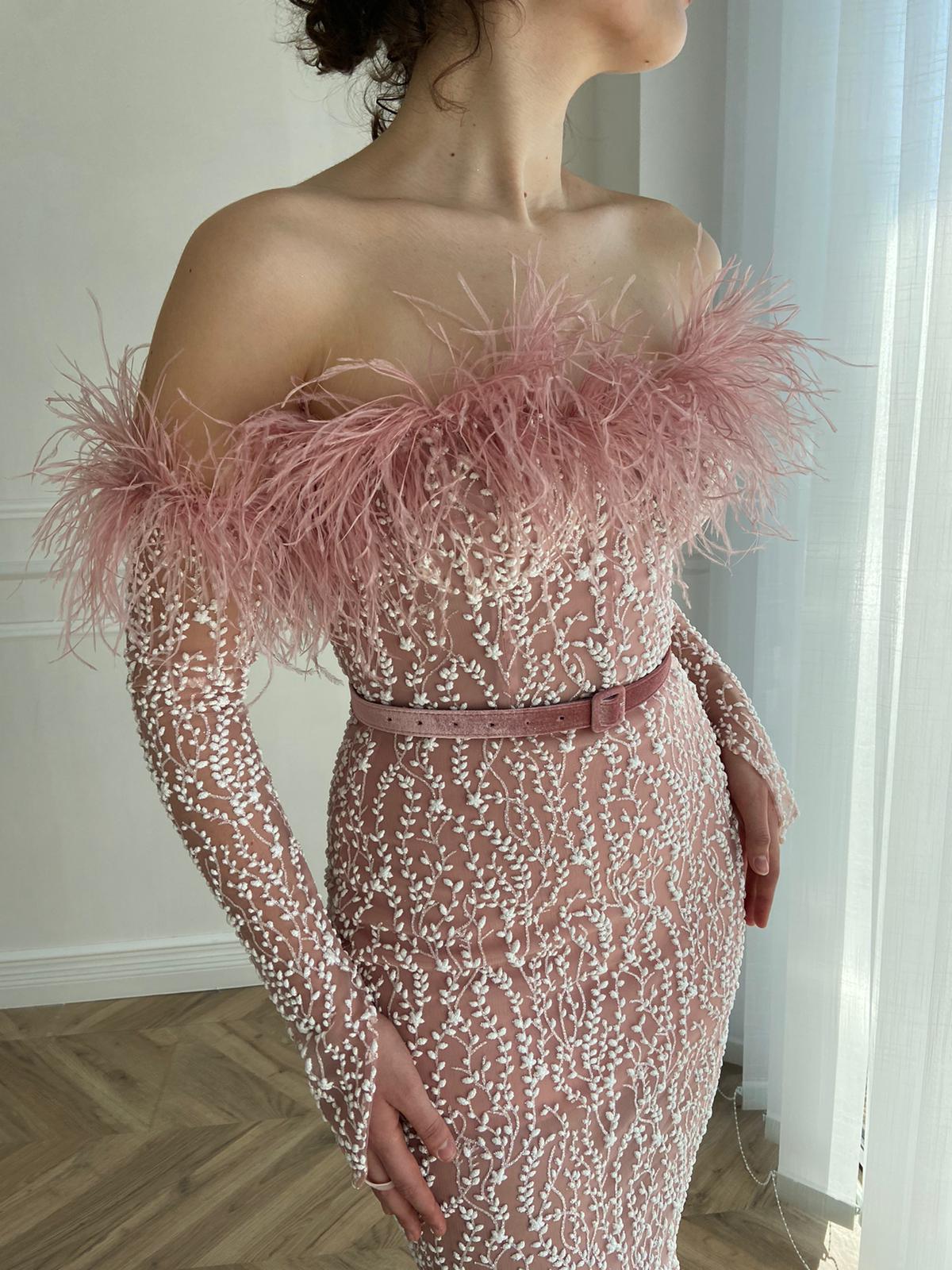 Pink Ivy Silhouette Gown - Image 5