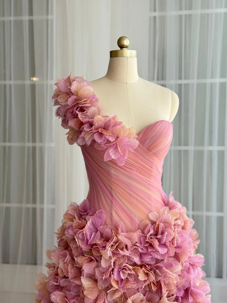 Pink Petals Falling Gown - Image 2