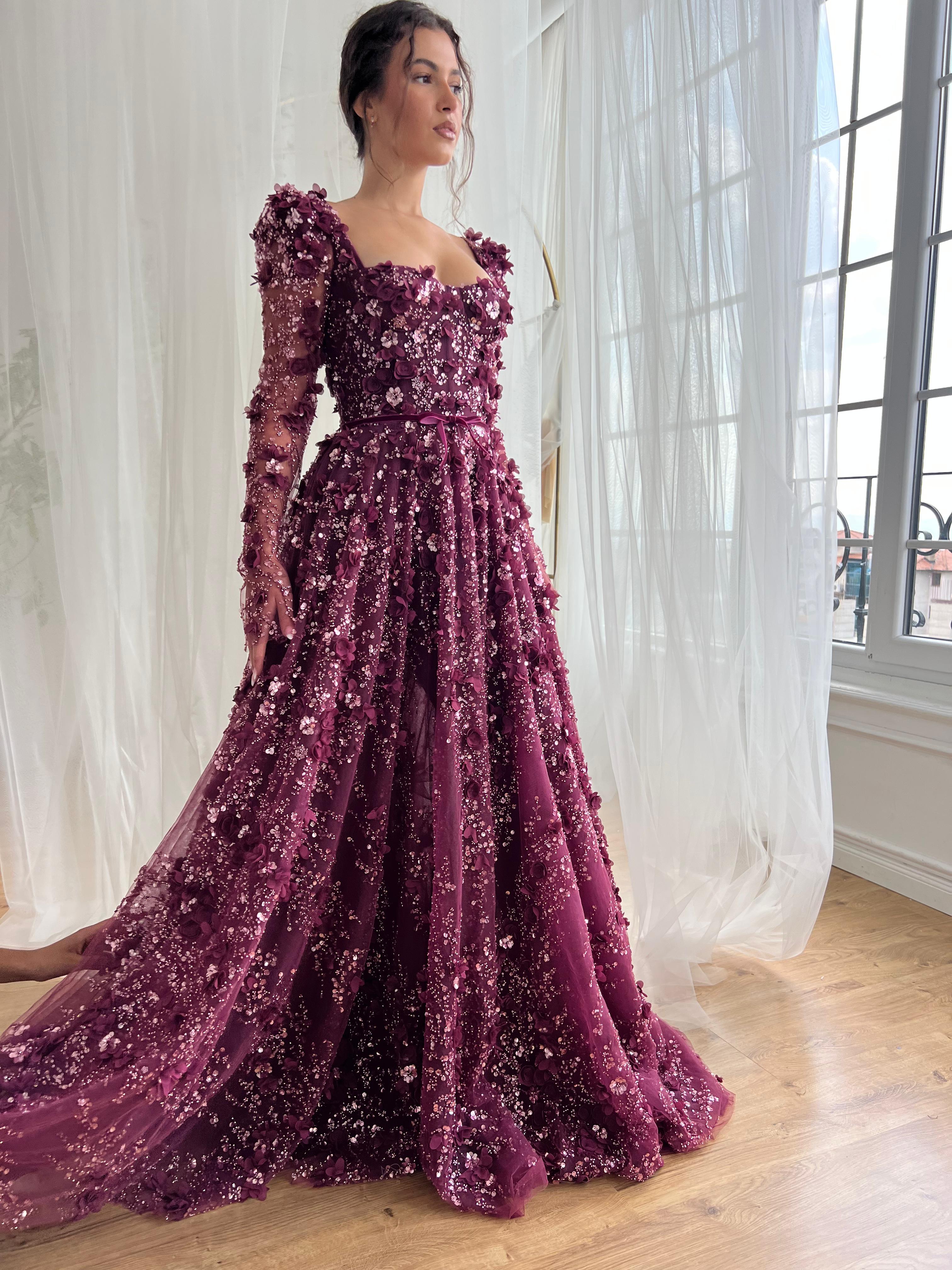 Plum Royalty Gown - Image 3