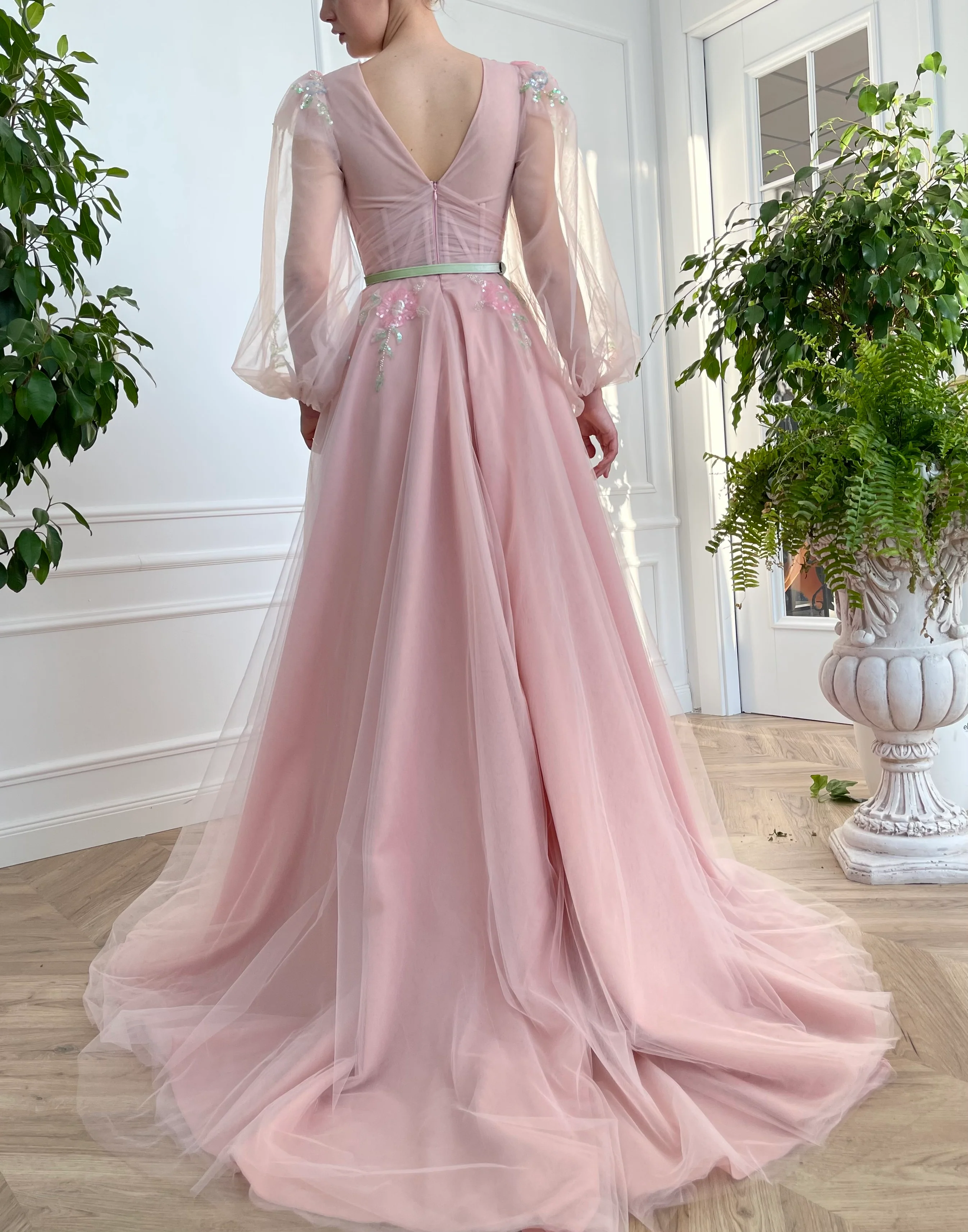 Primrose Pastel Pink Gown - Image 5