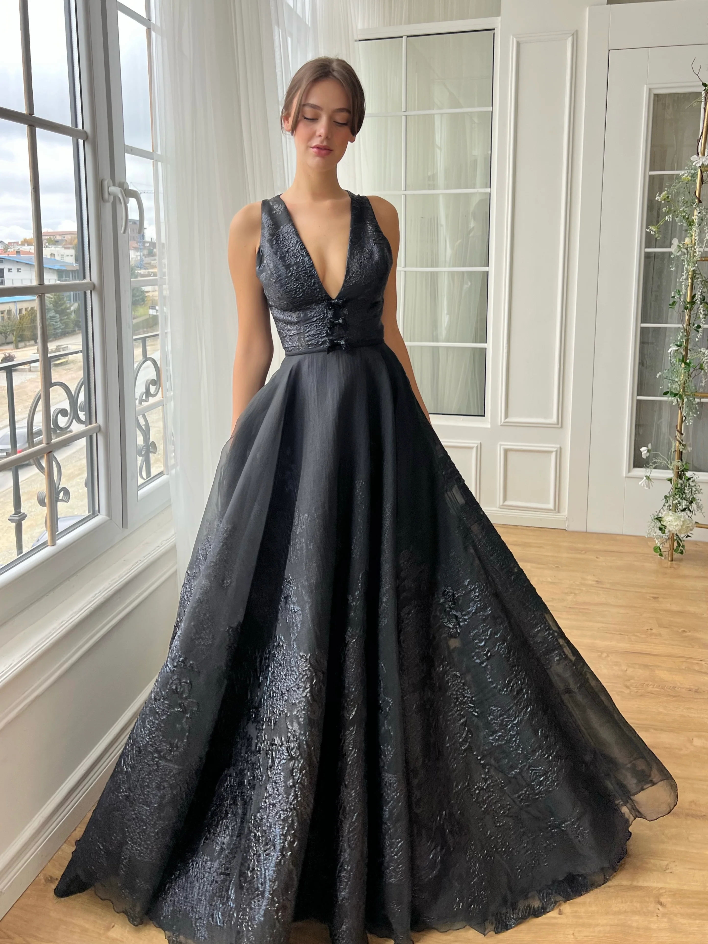 Raven Frosted Wing Gown - Image 2