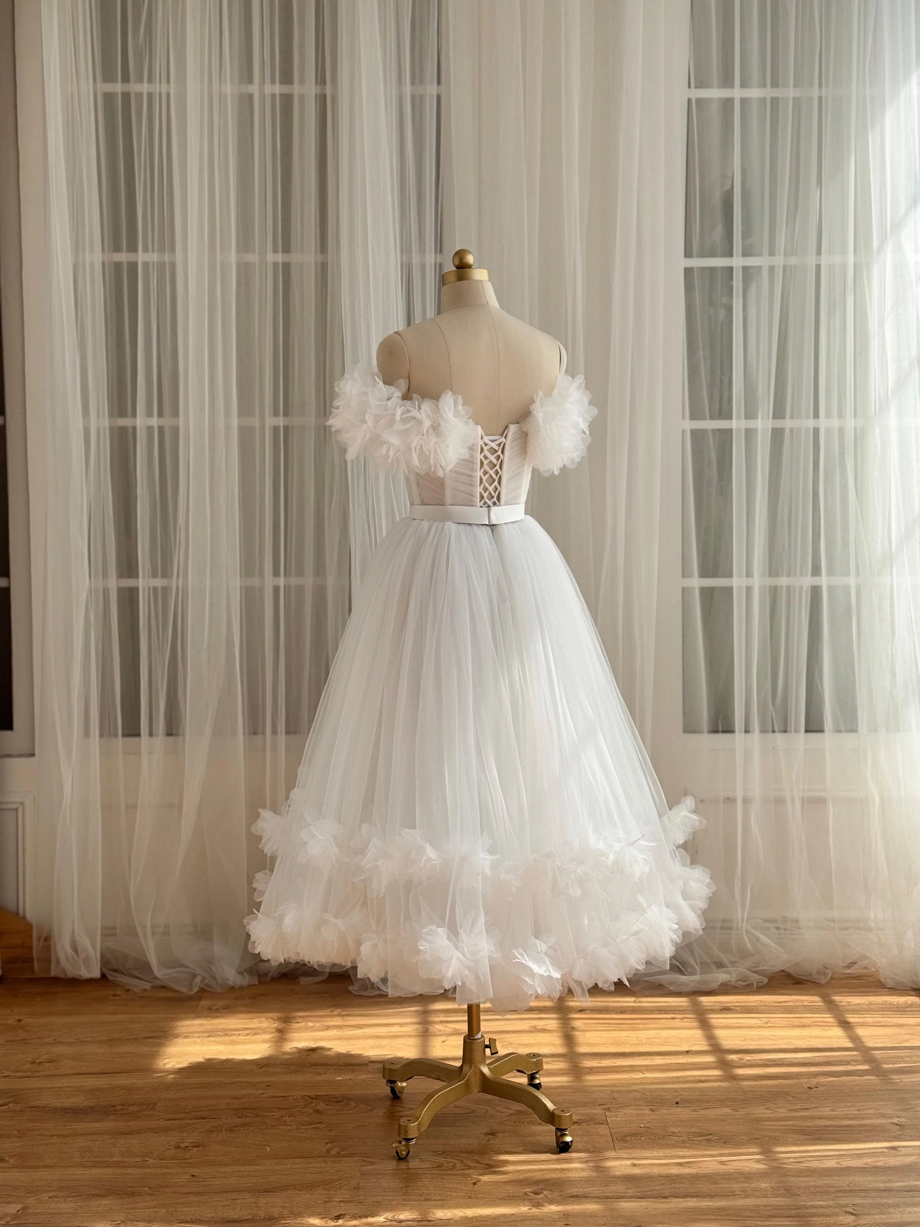 Roses in the Clouds Midi Dress - Image 4