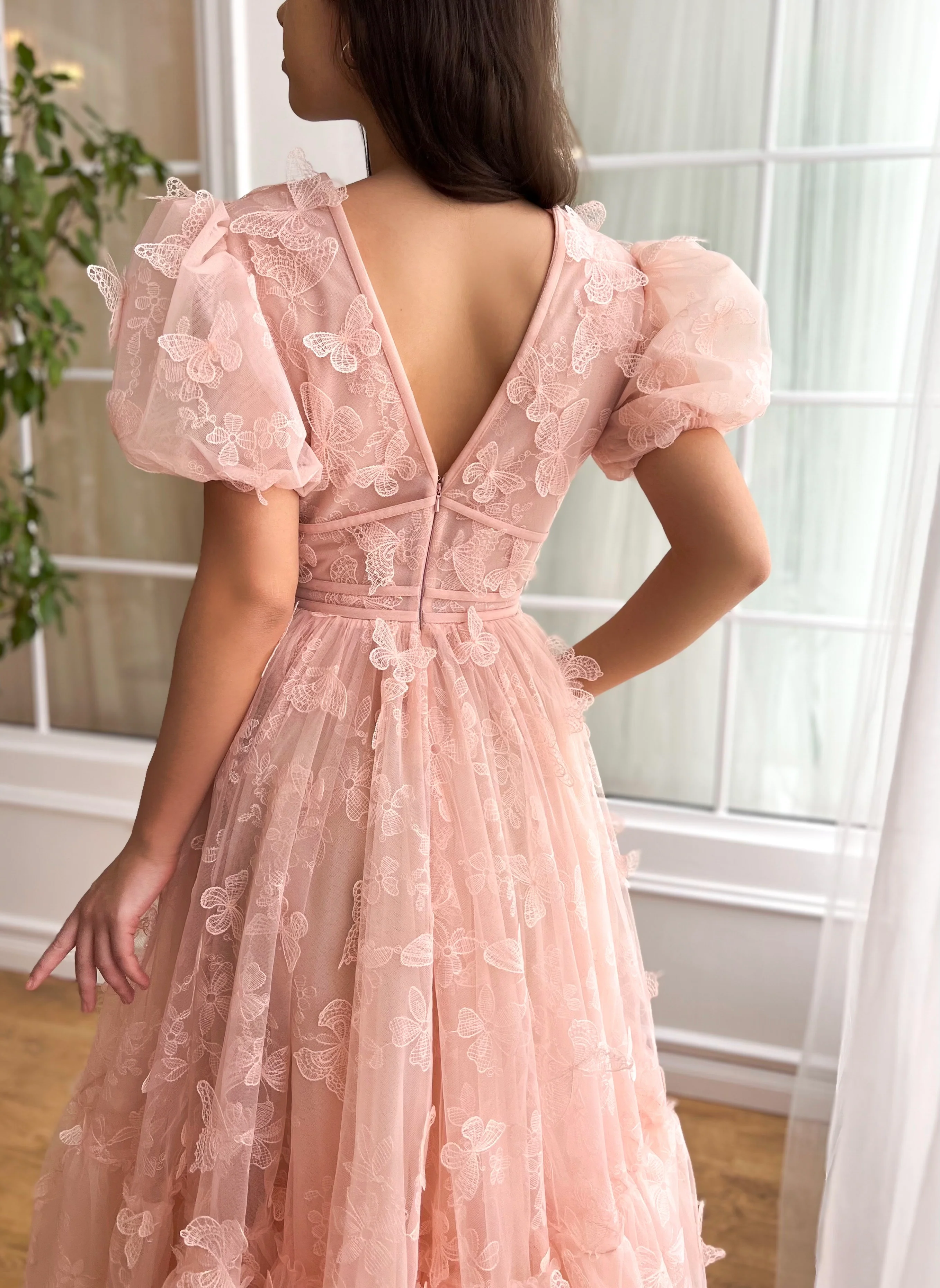 Rosette Papillon Midi Dress - Image 4