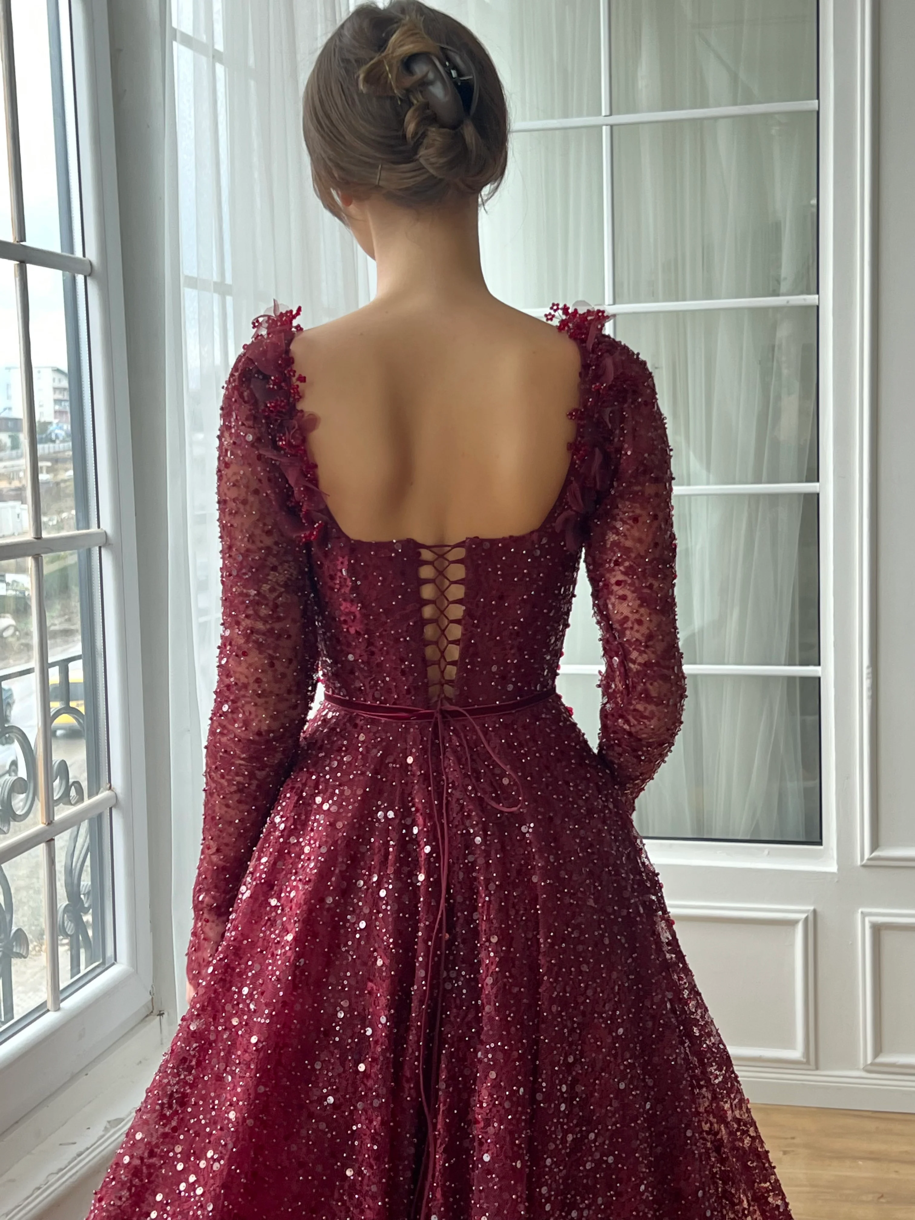 Rosewood Mosaic Gown - Image 4