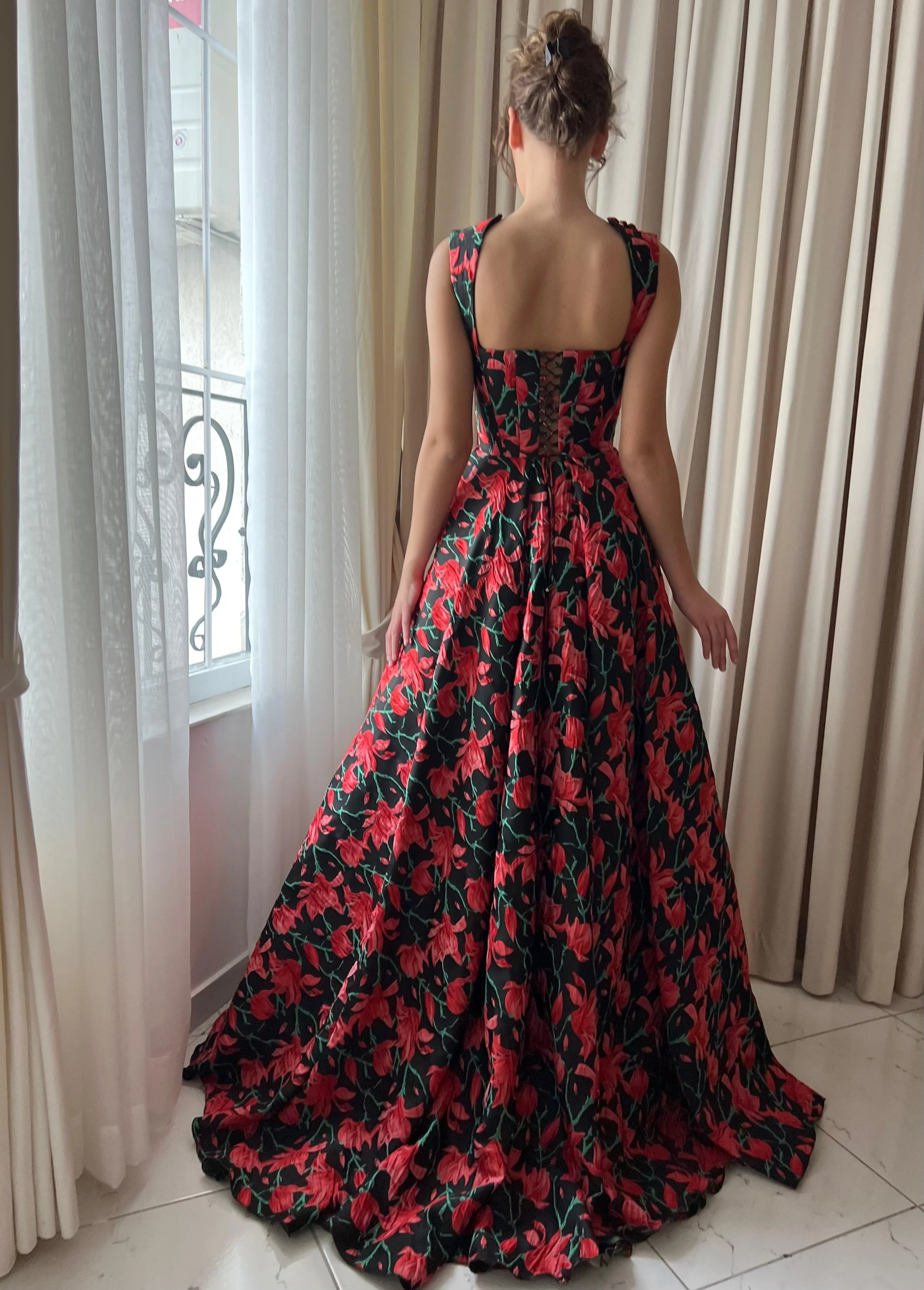 Rosy Obsidian Gown - Image 3