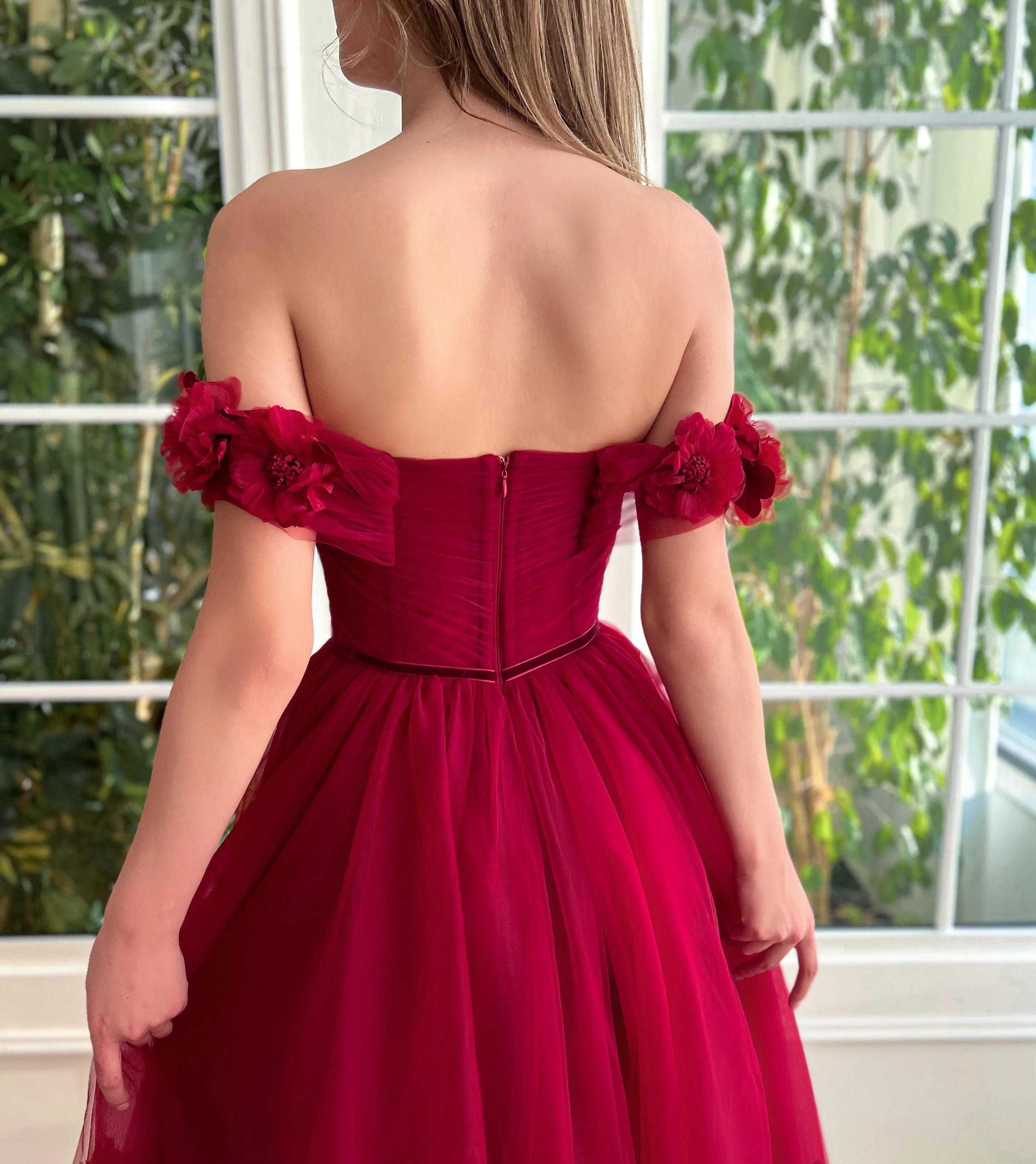 Royal Crimson Cherry Gown - Image 5