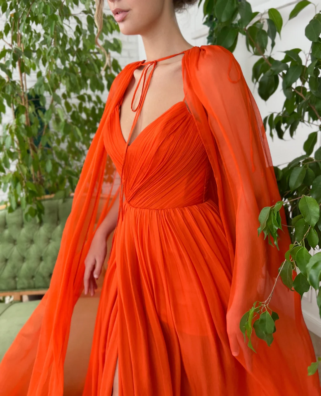 Royal Draped Sunset Gown - Image 4