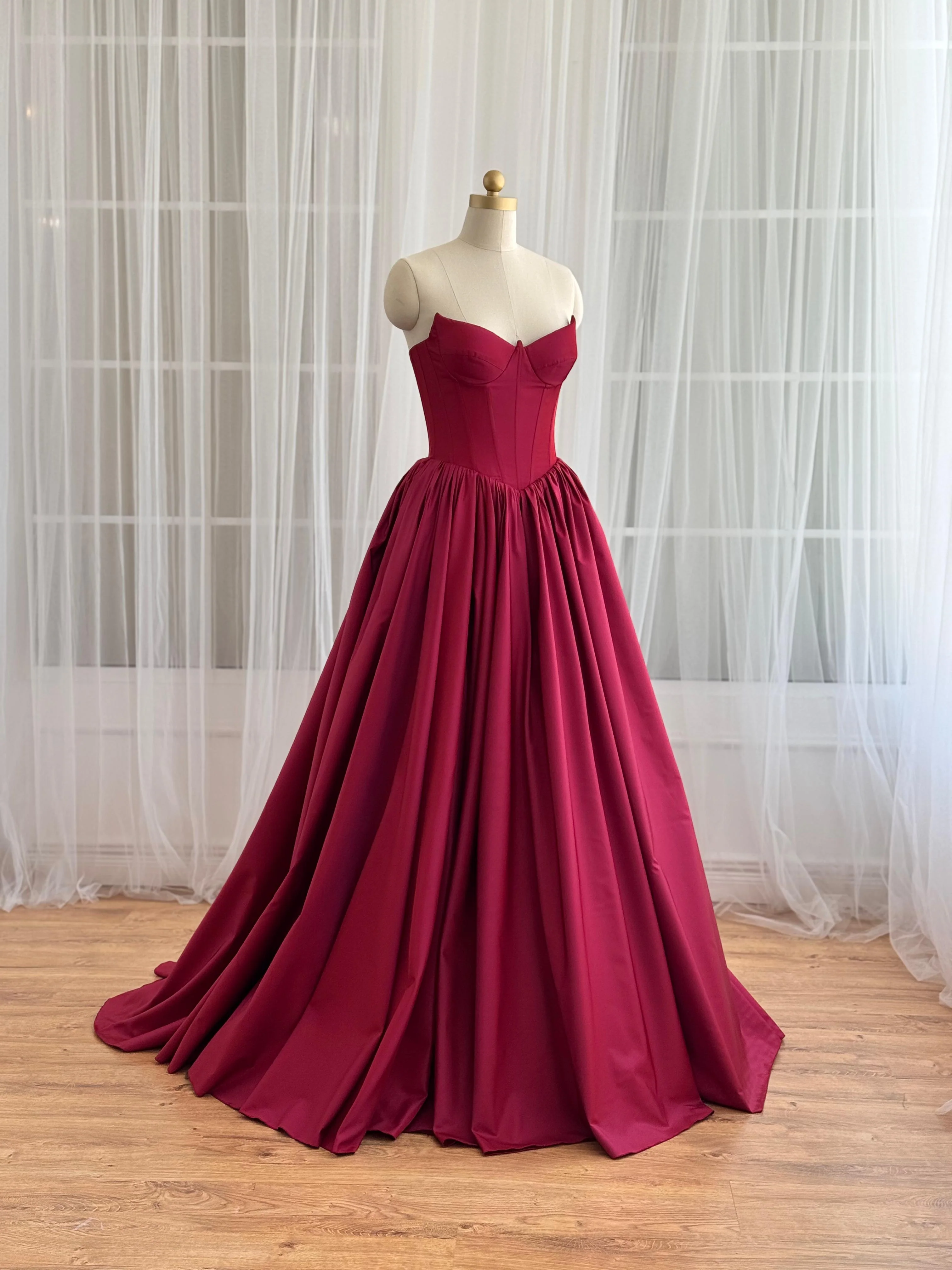 Ruby Beneath Sky Gown