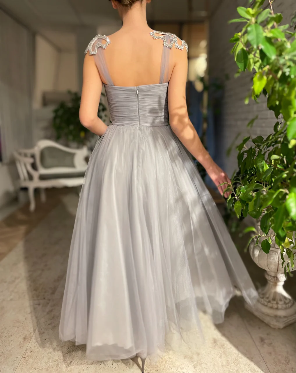 Sable Draped Dress - Image 5