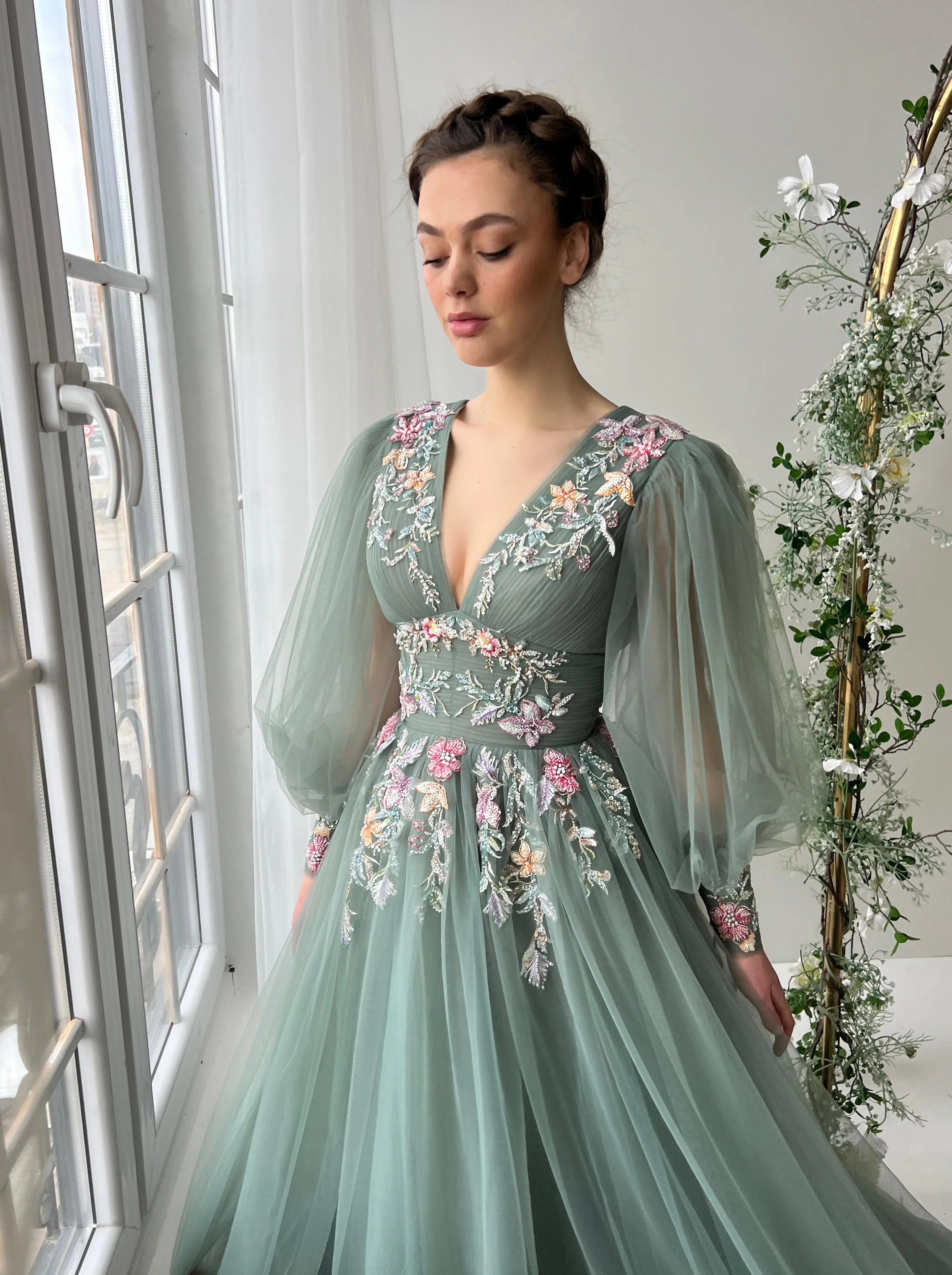 Sage Verse Gown