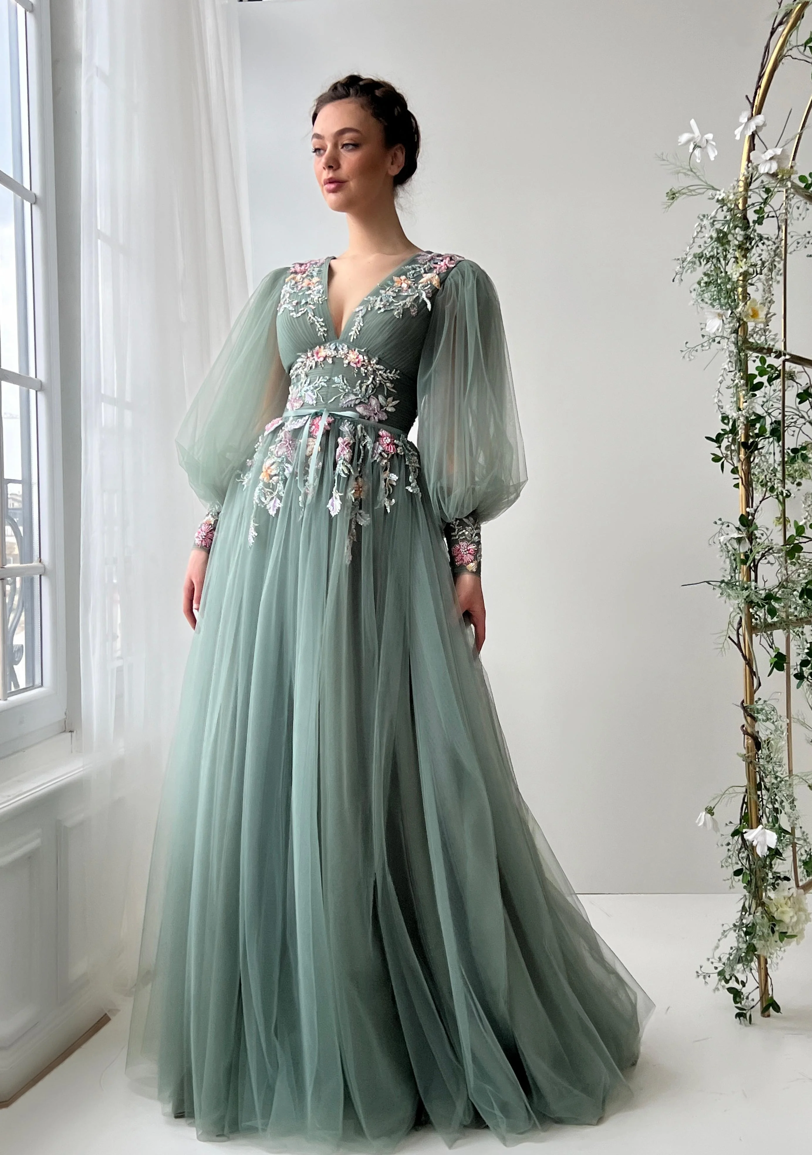 Sage Verse Gown - Image 2
