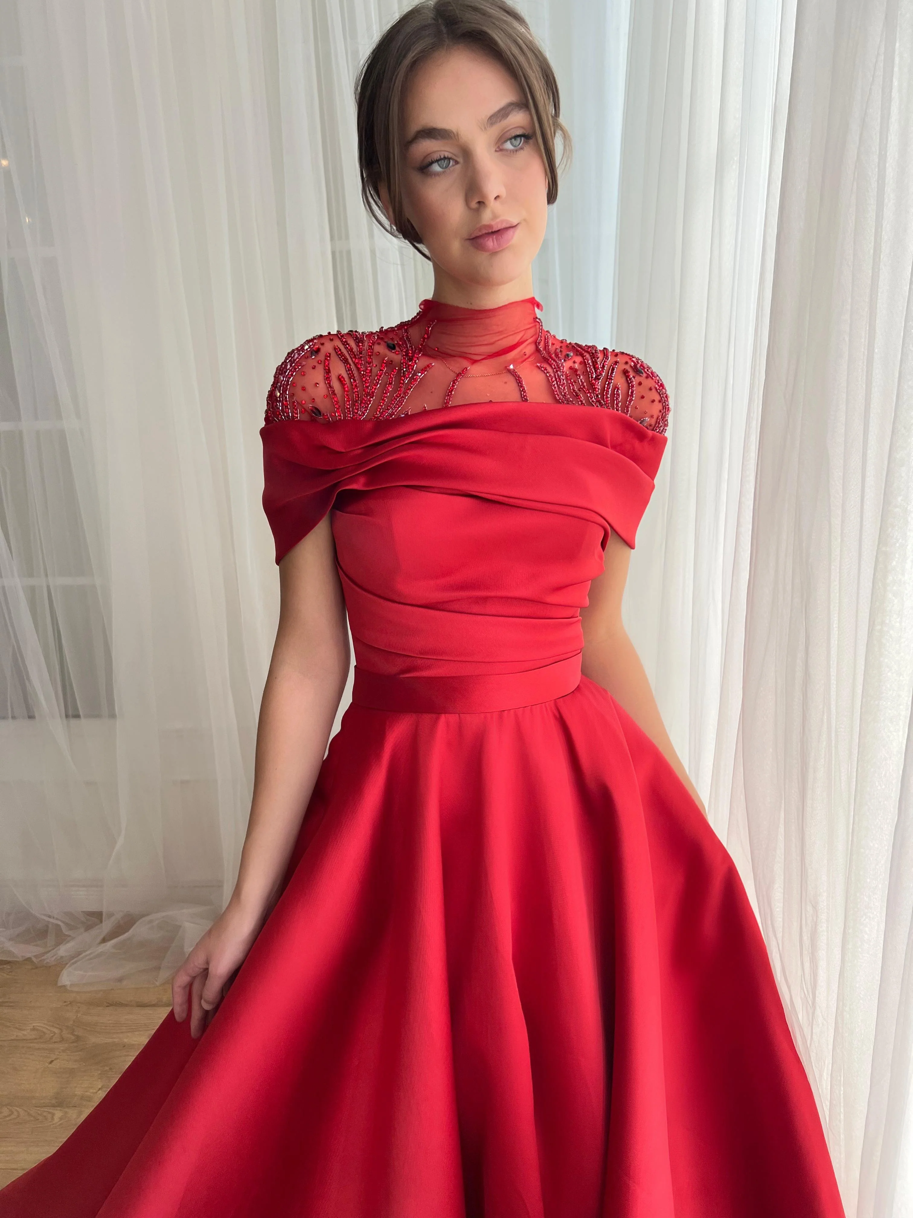 Scarlet Gala Gown