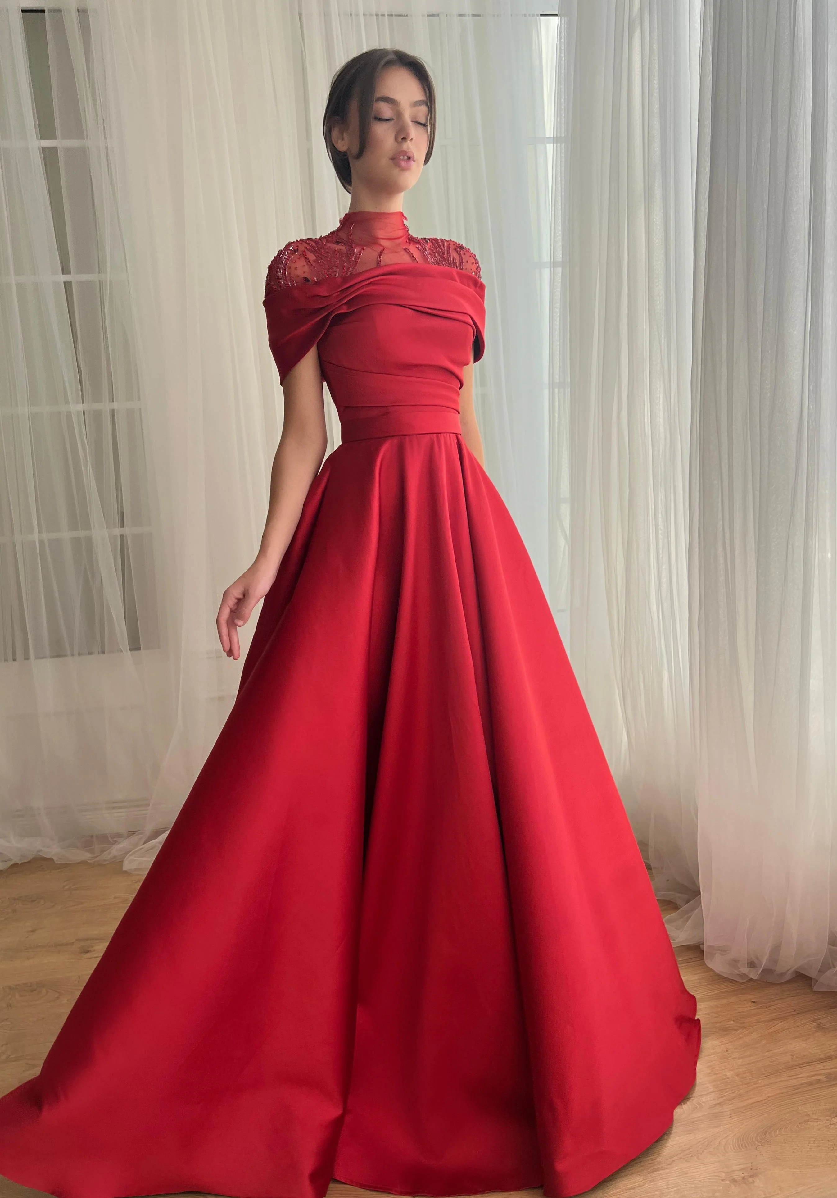 Scarlet Gala Gown - Image 3