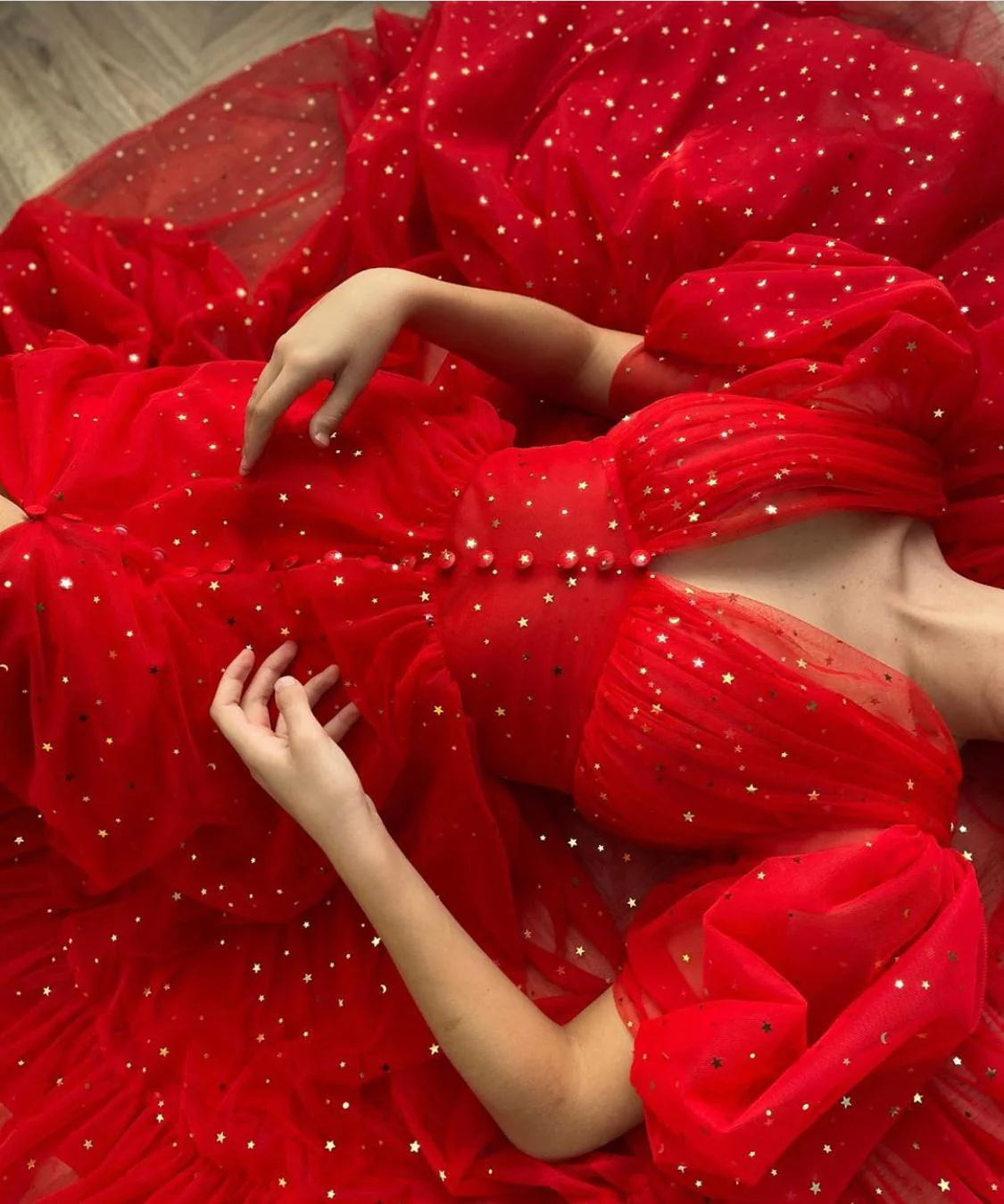 Scarlet Red Dress - Image 4