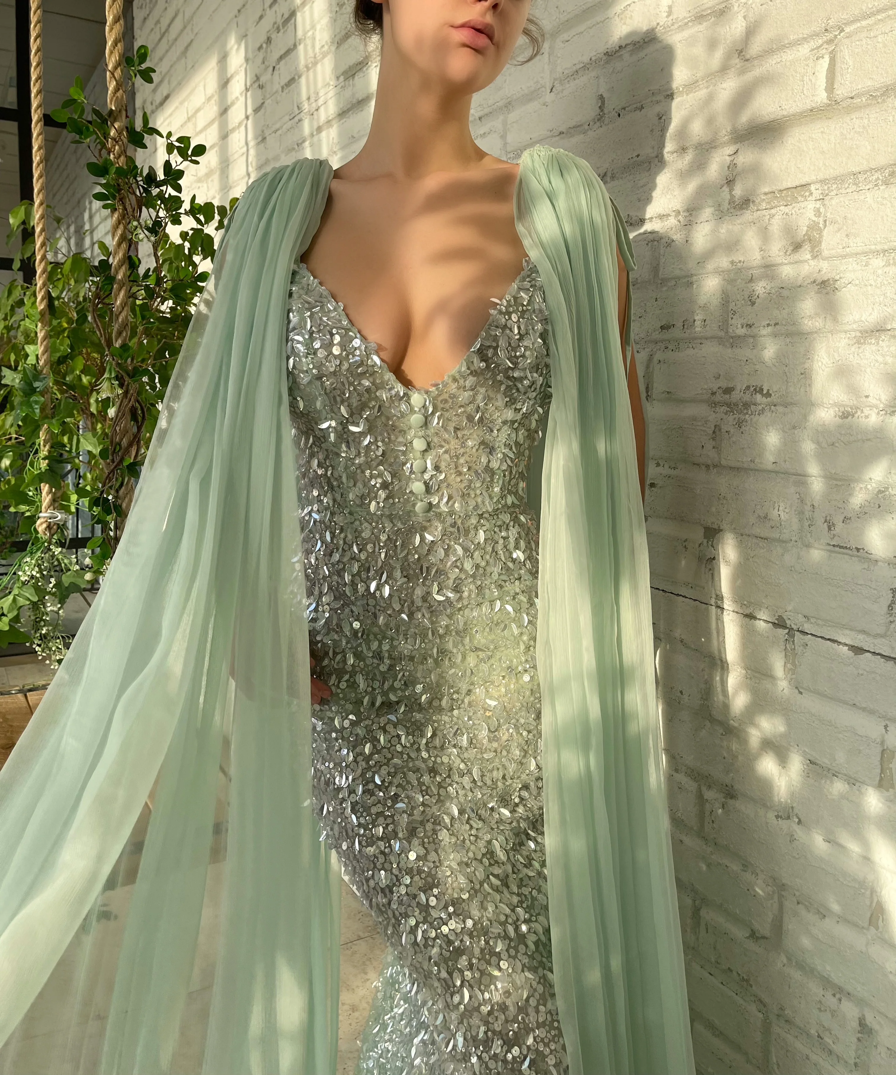 Seafoam Castle Gown - Image 4