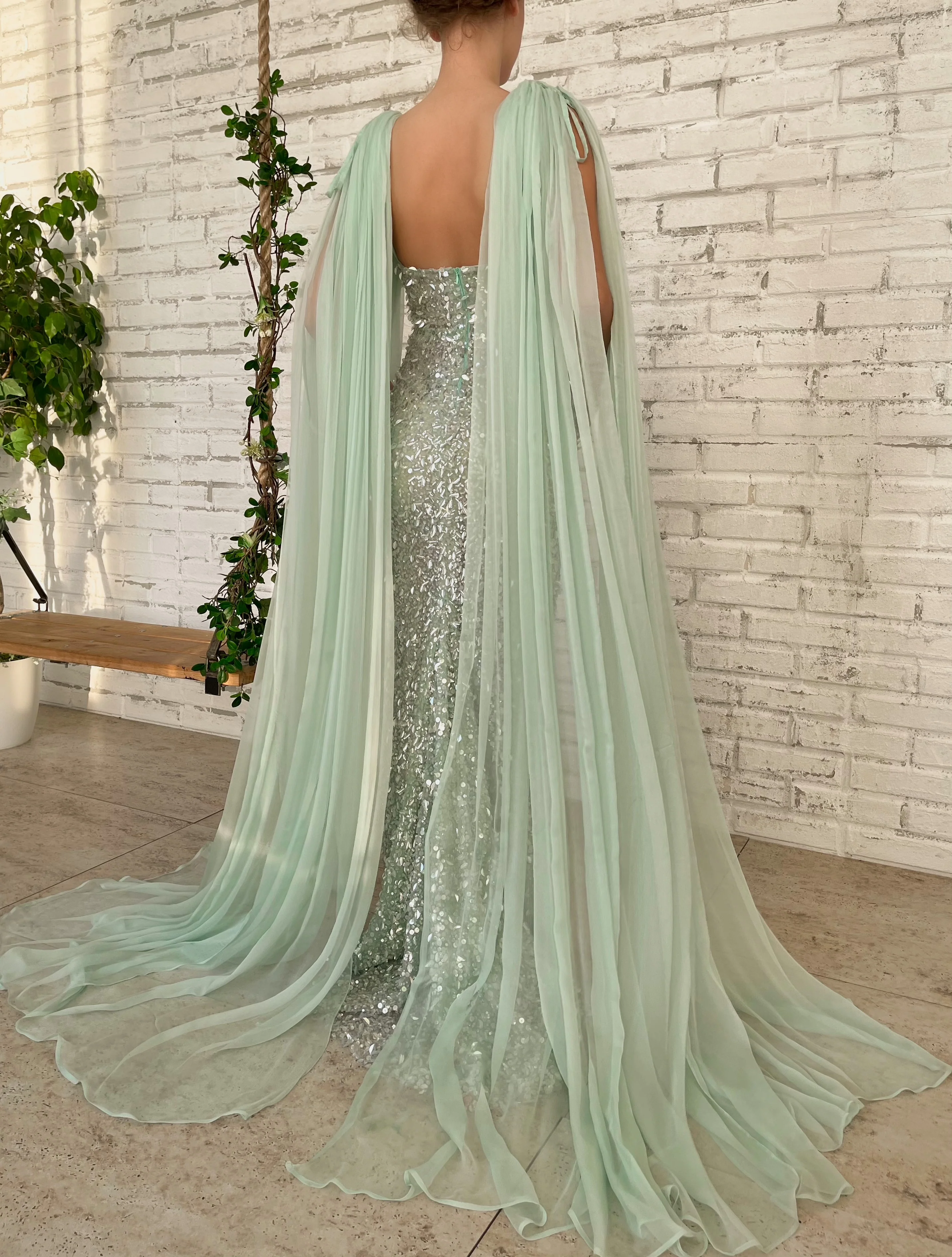 Seafoam Castle Gown - Image 5