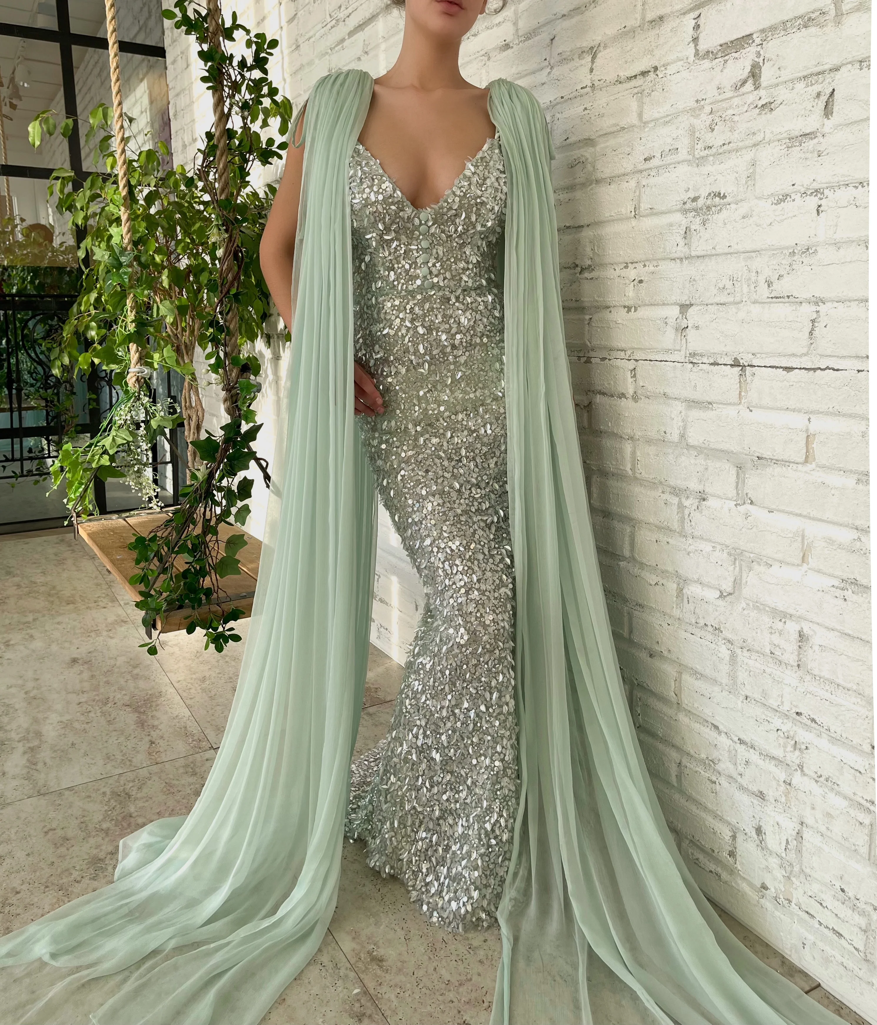Seafoam Castle Gown - Image 6