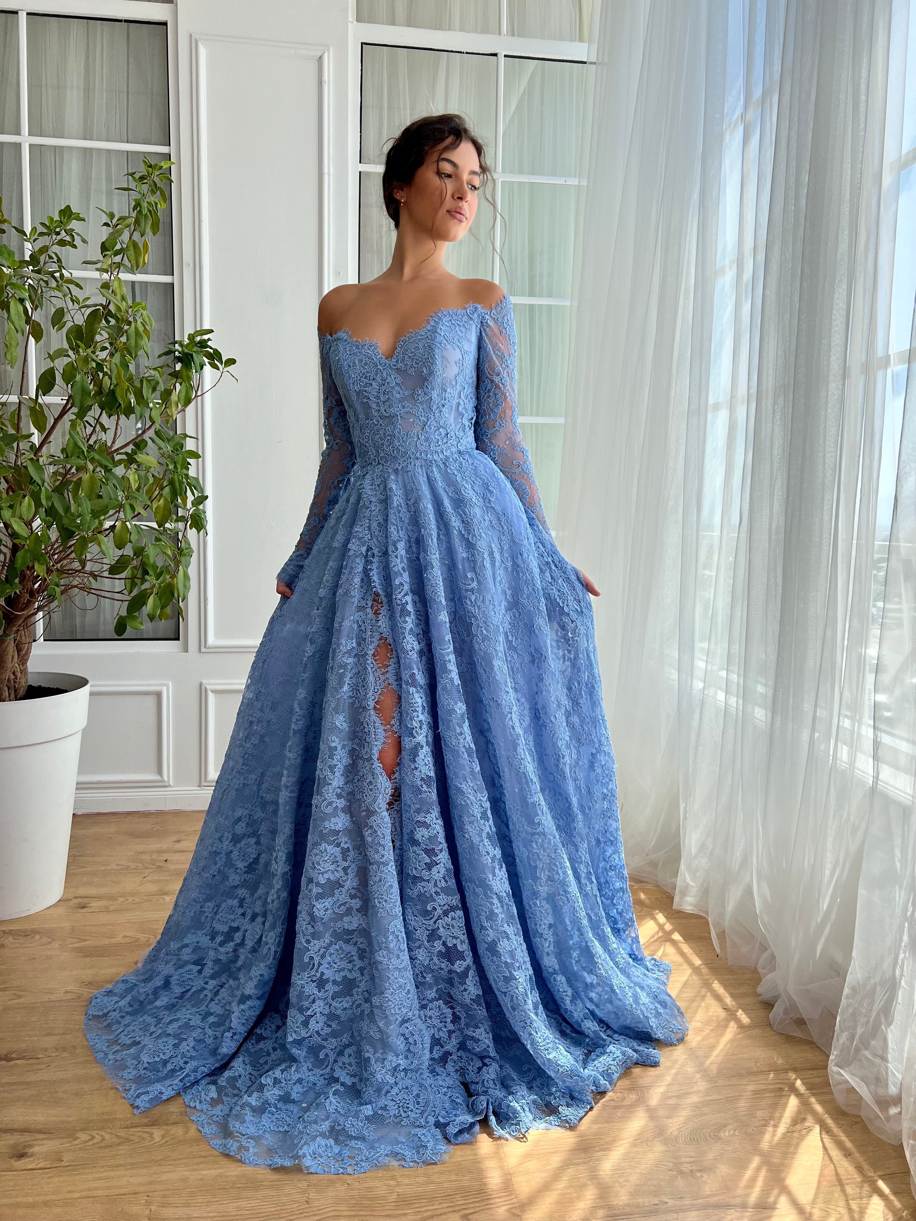 Serene Sapphire Gown