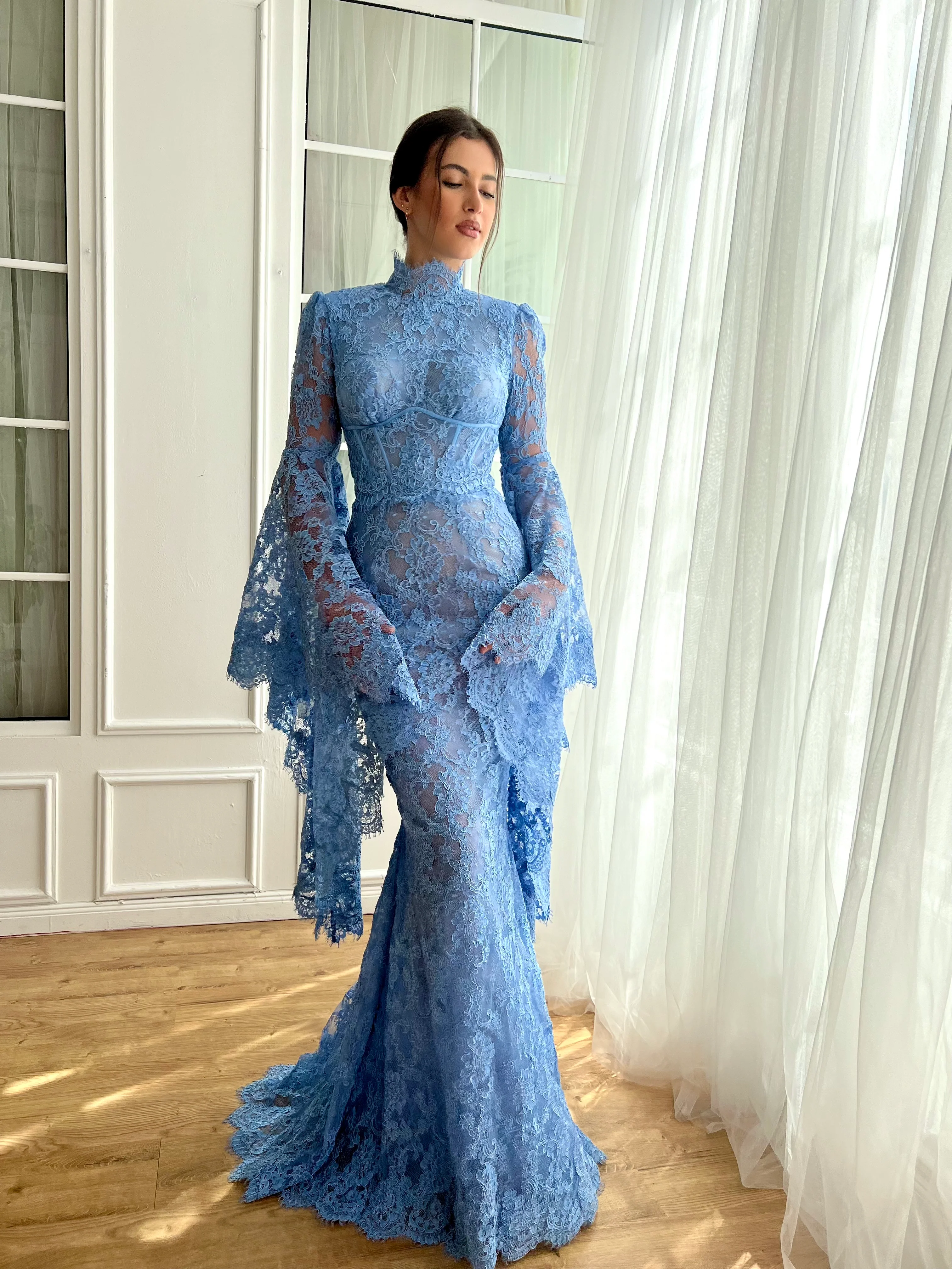 Serene Sapphire Mermaid Dress - Image 4
