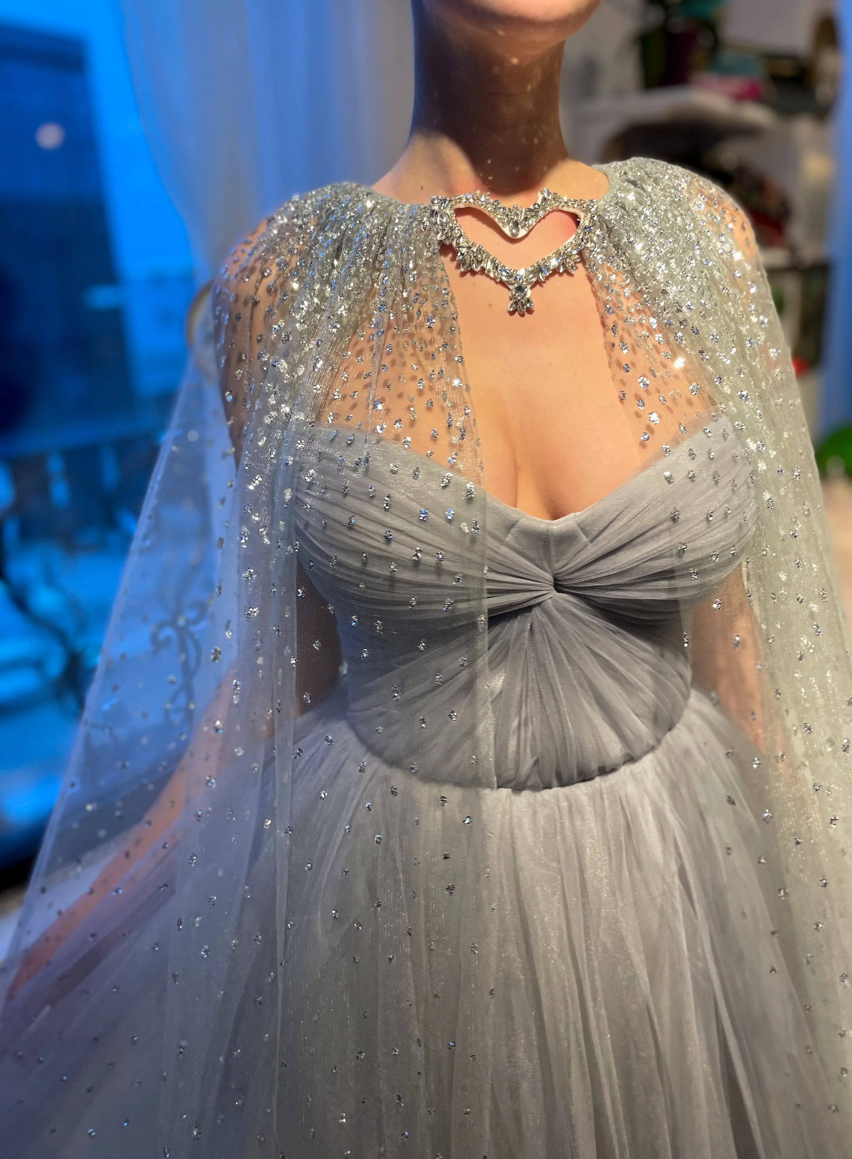 Silver Lining Capelet Dress - Image 5
