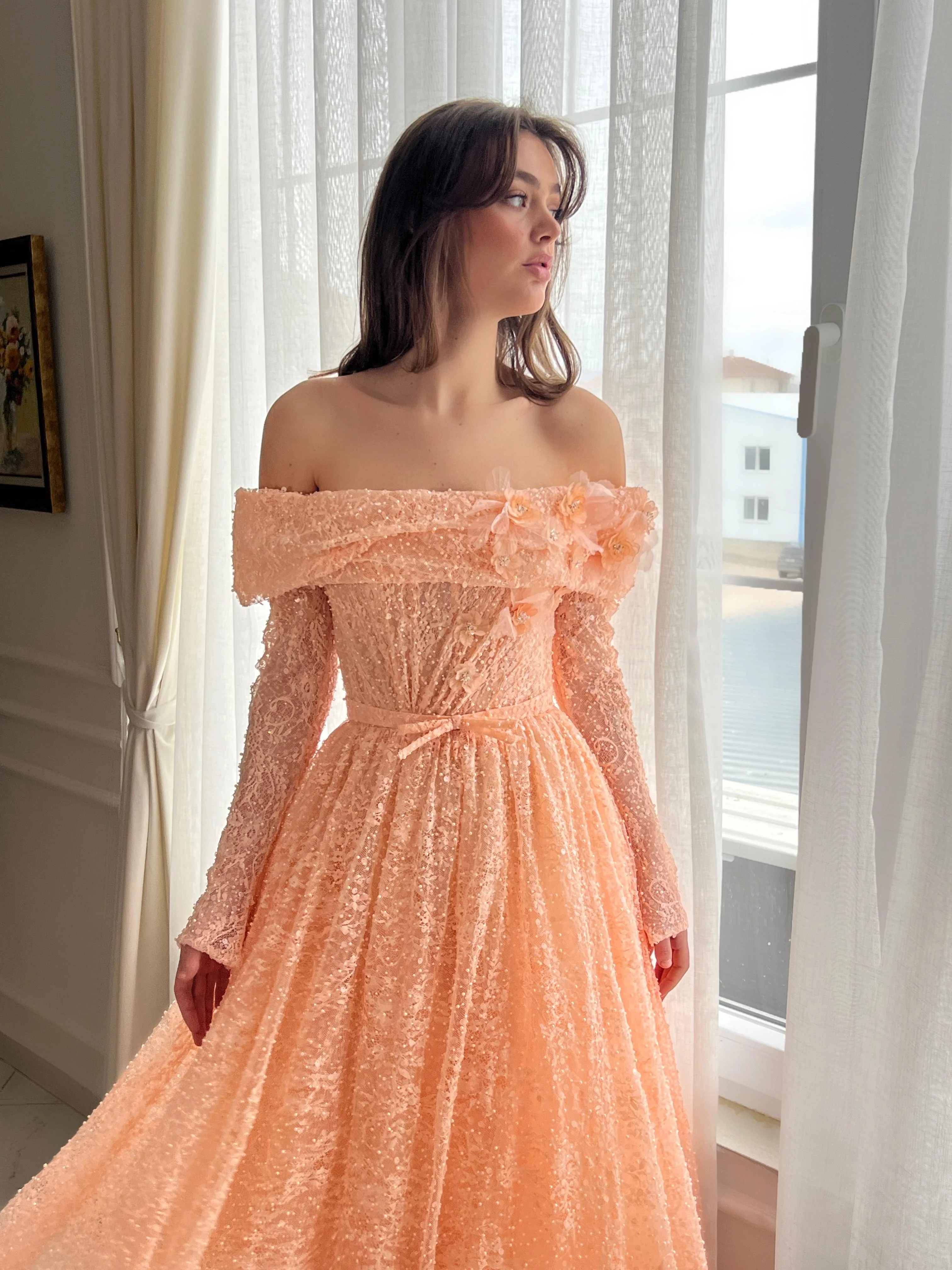 Snowy Sunset Gown - Image 2