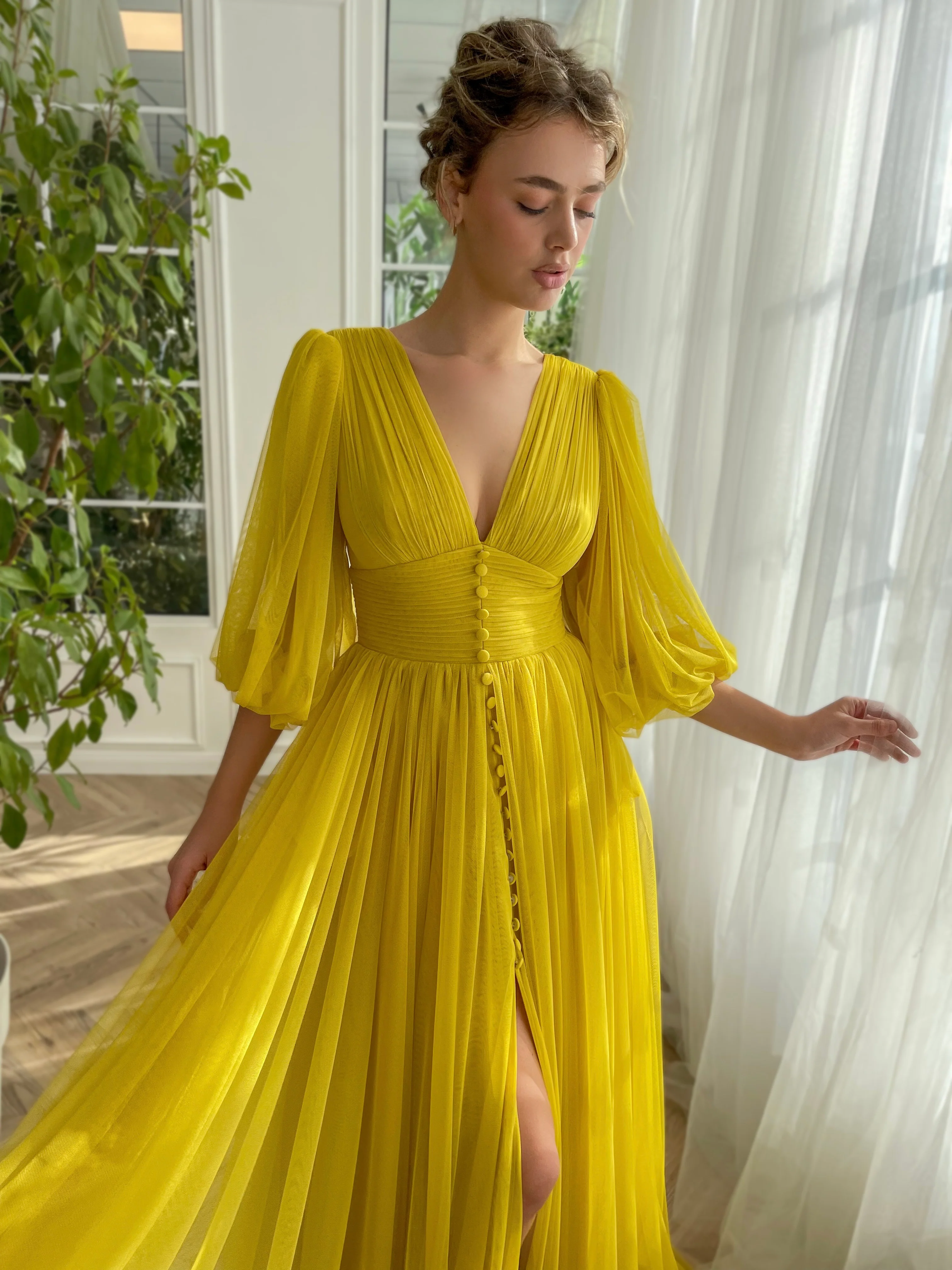 Starlight Draped Gown