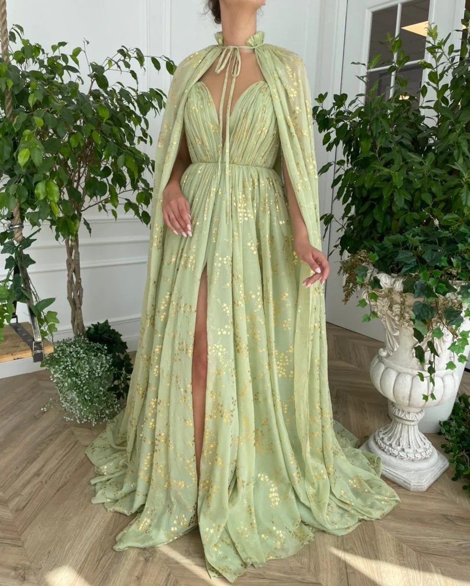 Summer Vine Capelet Gown - Image 2