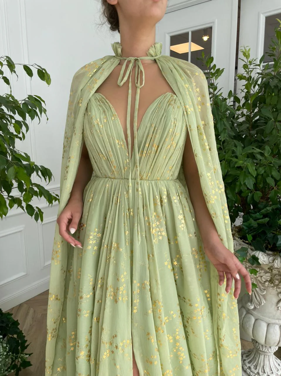 Summer Vine Capelet Gown - Image 3