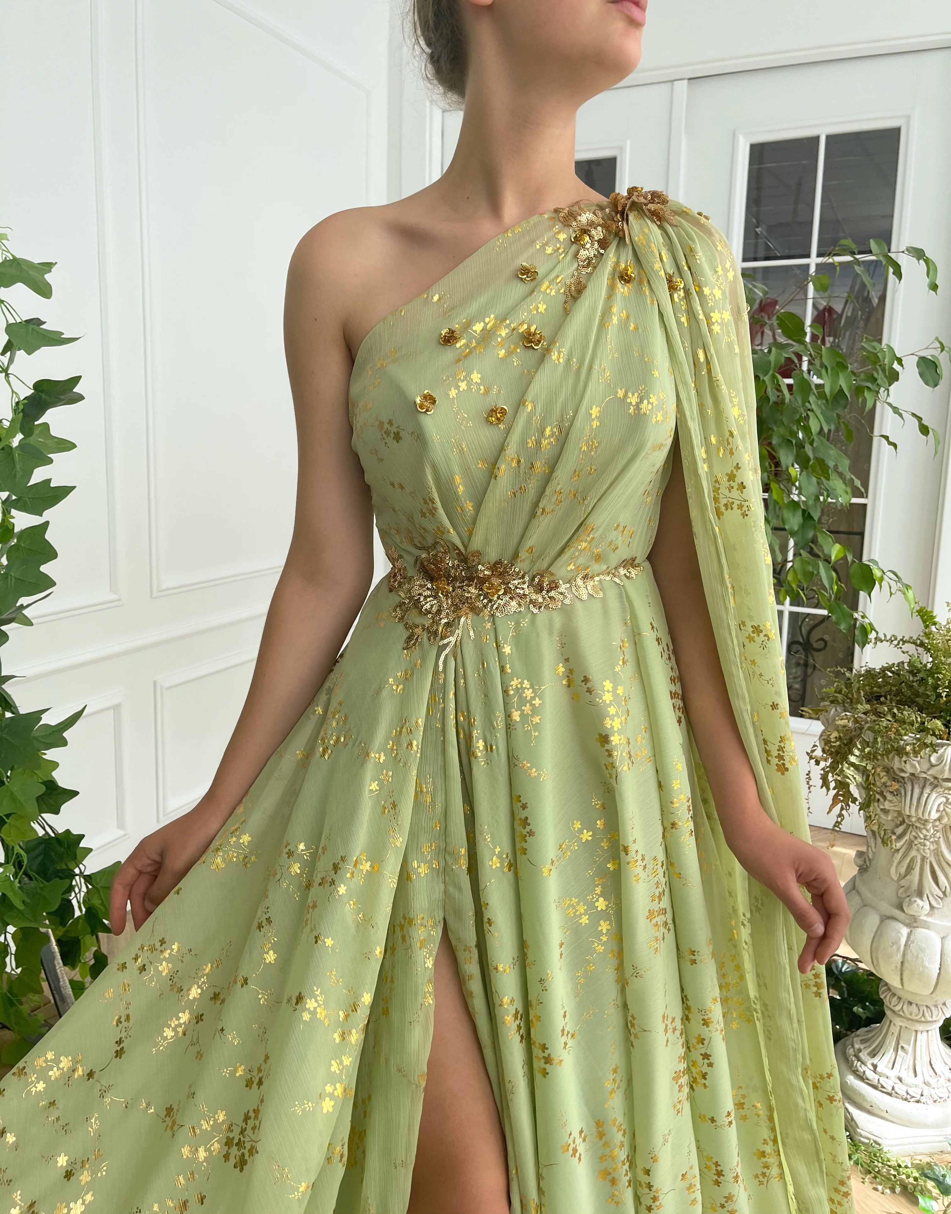 Summer Vine Sash Gown - Image 2