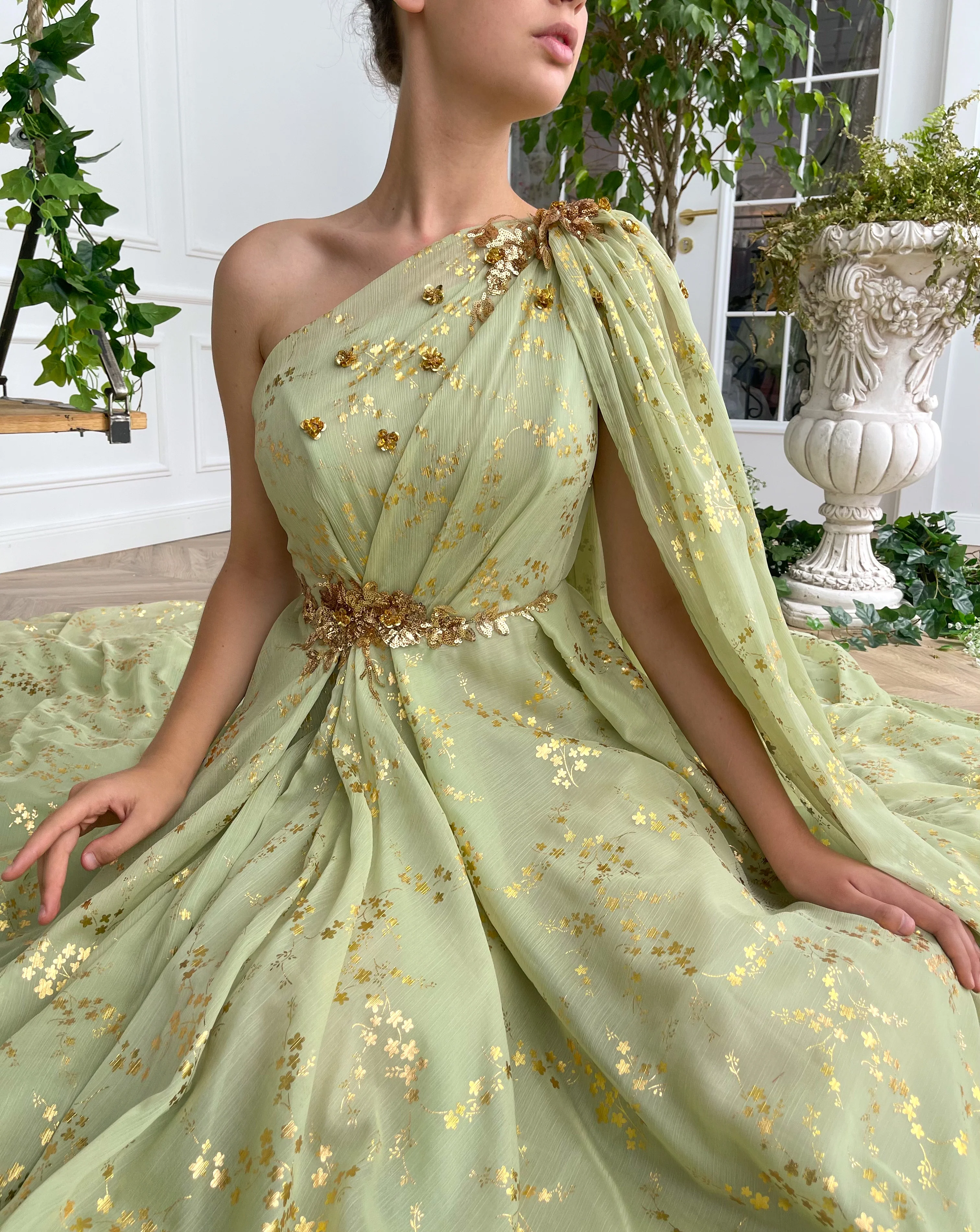 Summer Vine Sash Gown - Image 3