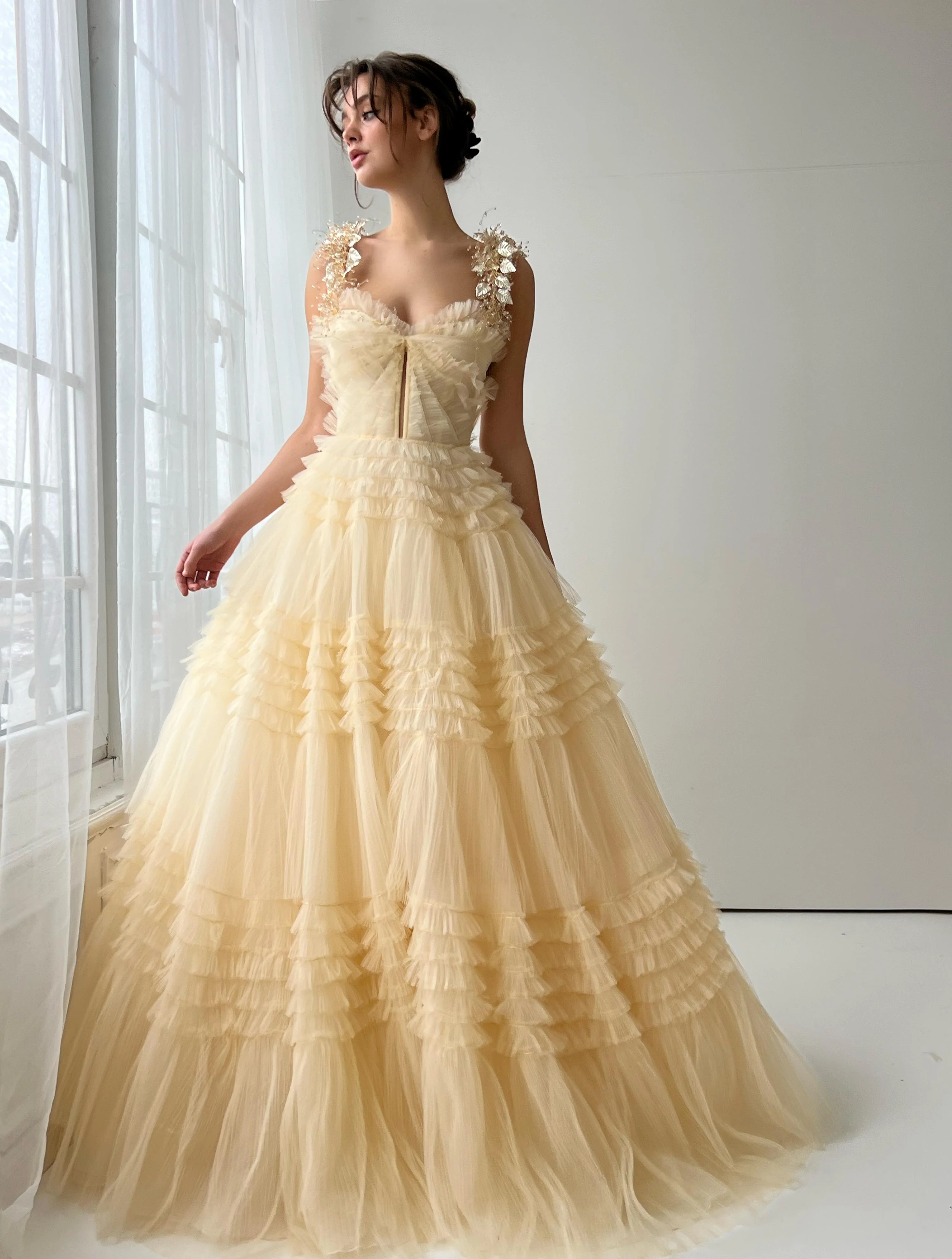 Sunlit Ruffle Gown