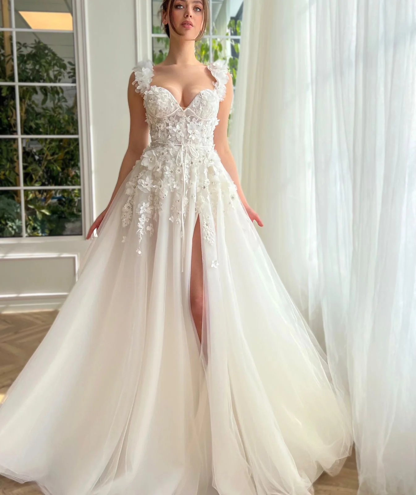 Timeless Floral Bridal Gown - Image 5