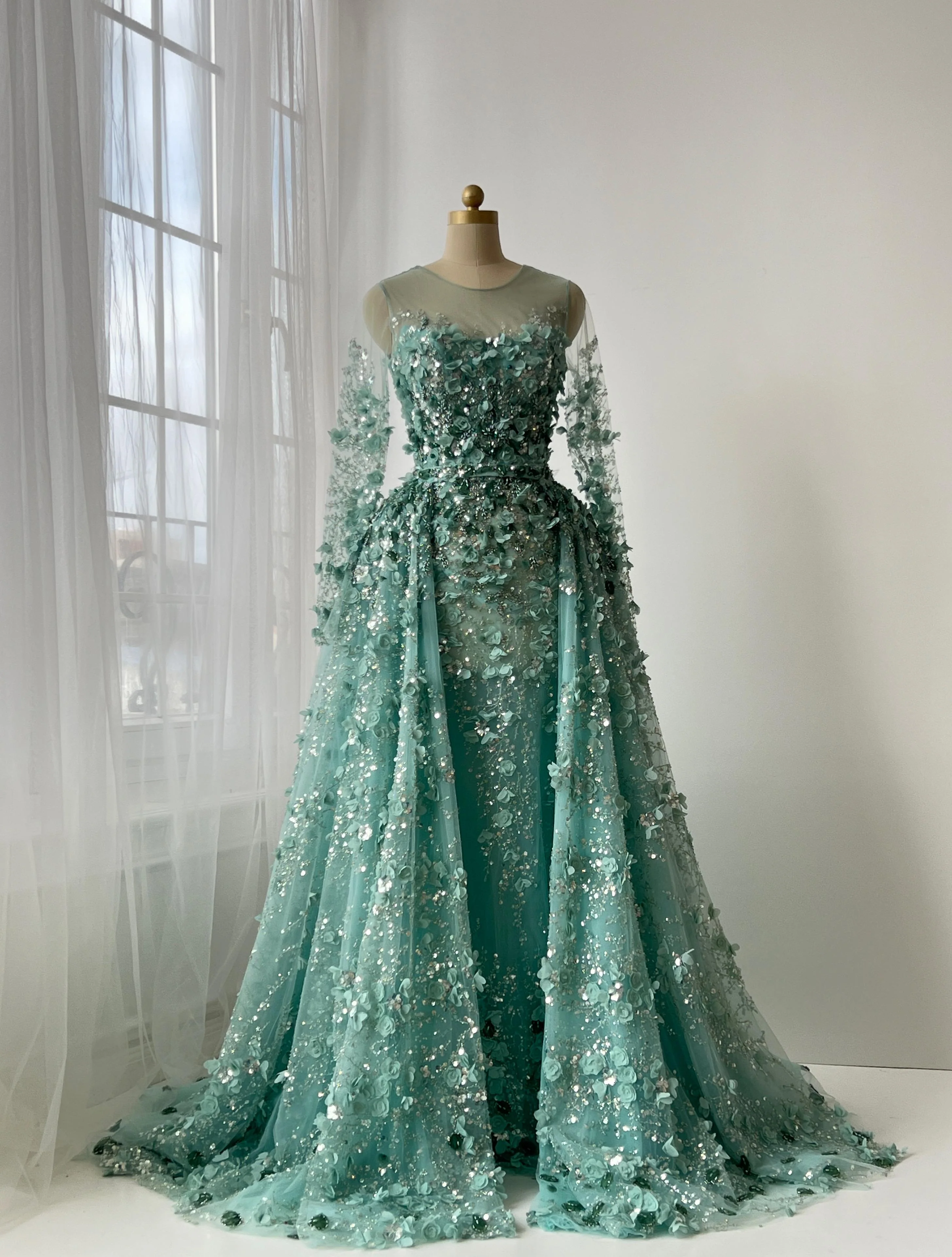 Turquoise Grandeur Gown