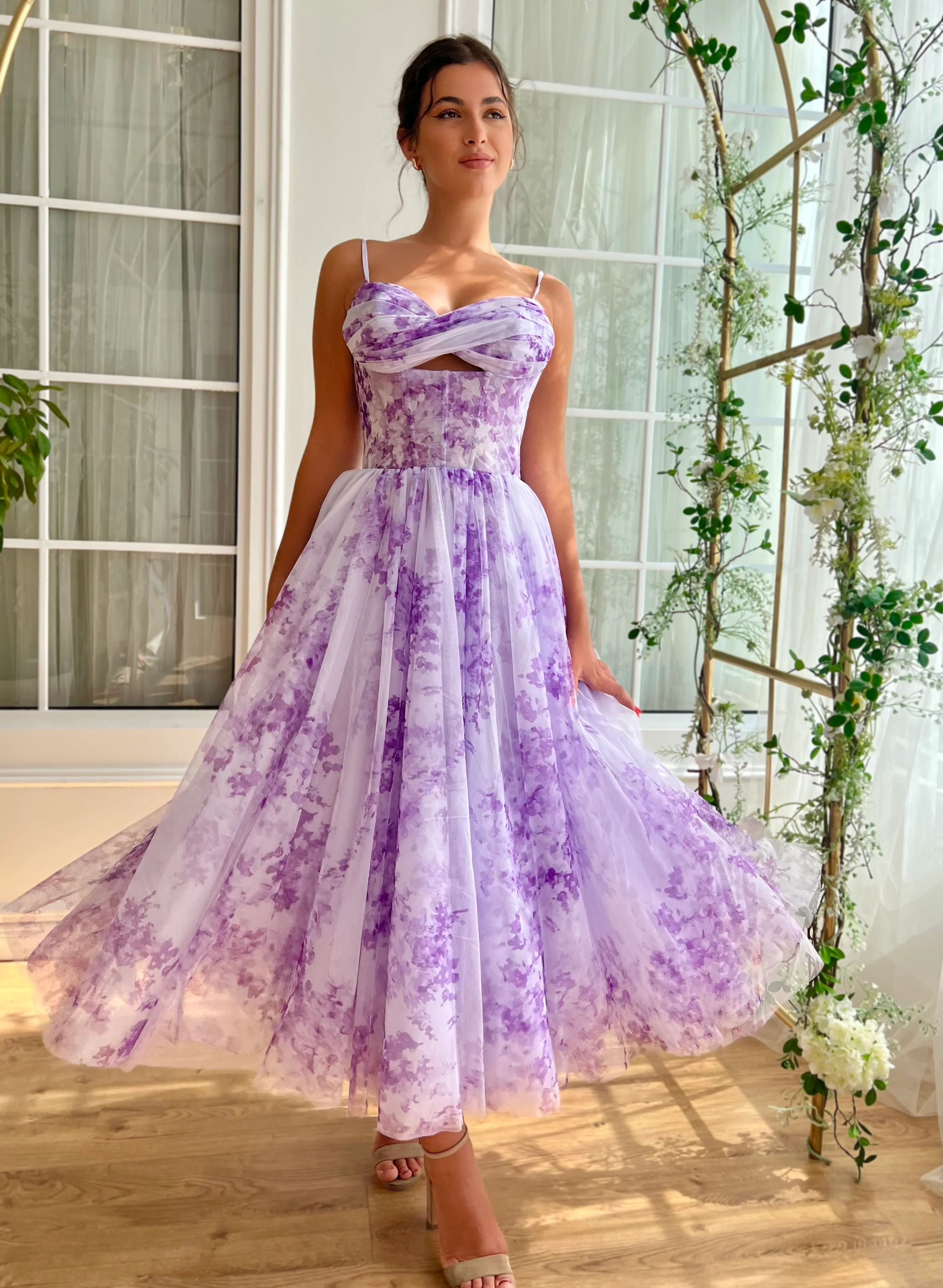 Violet Sky Midi Dress - Image 3