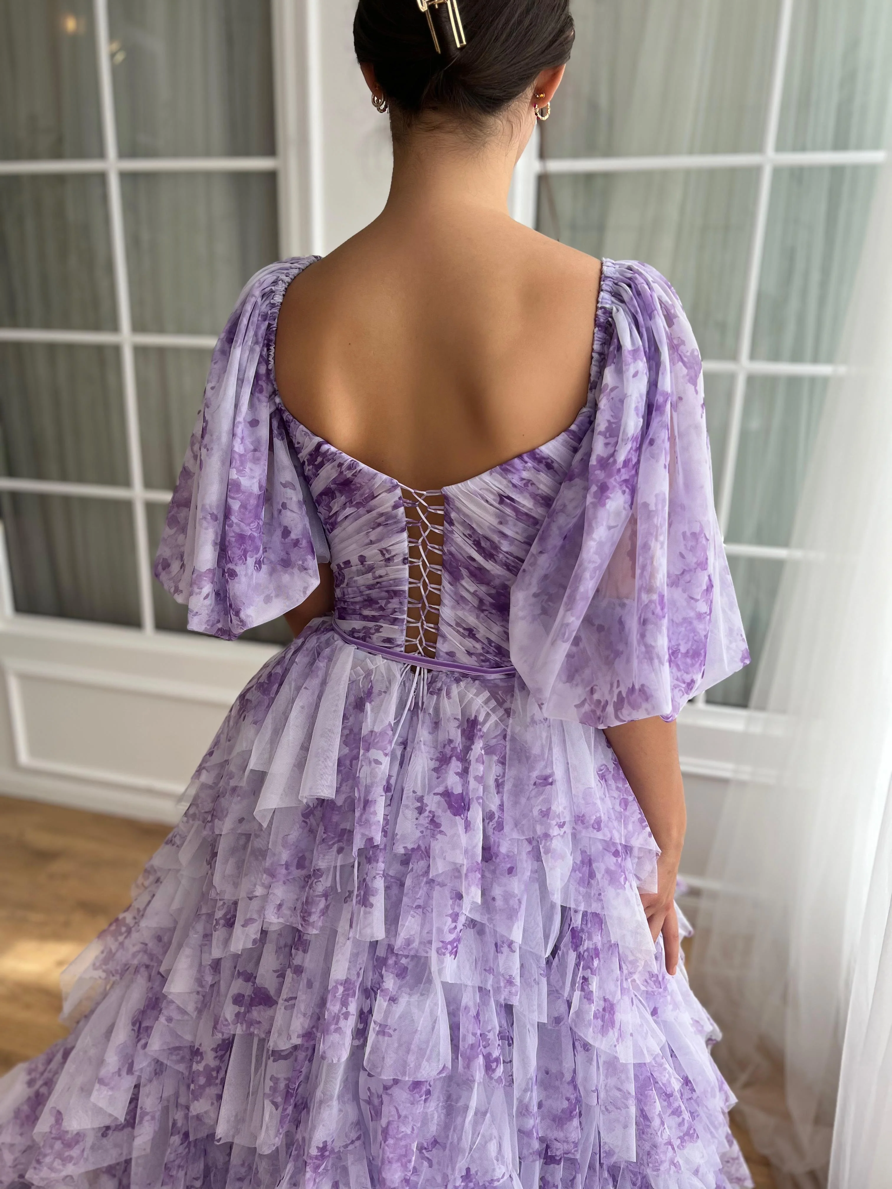 Violet Sky Ruffled Gown - Image 3