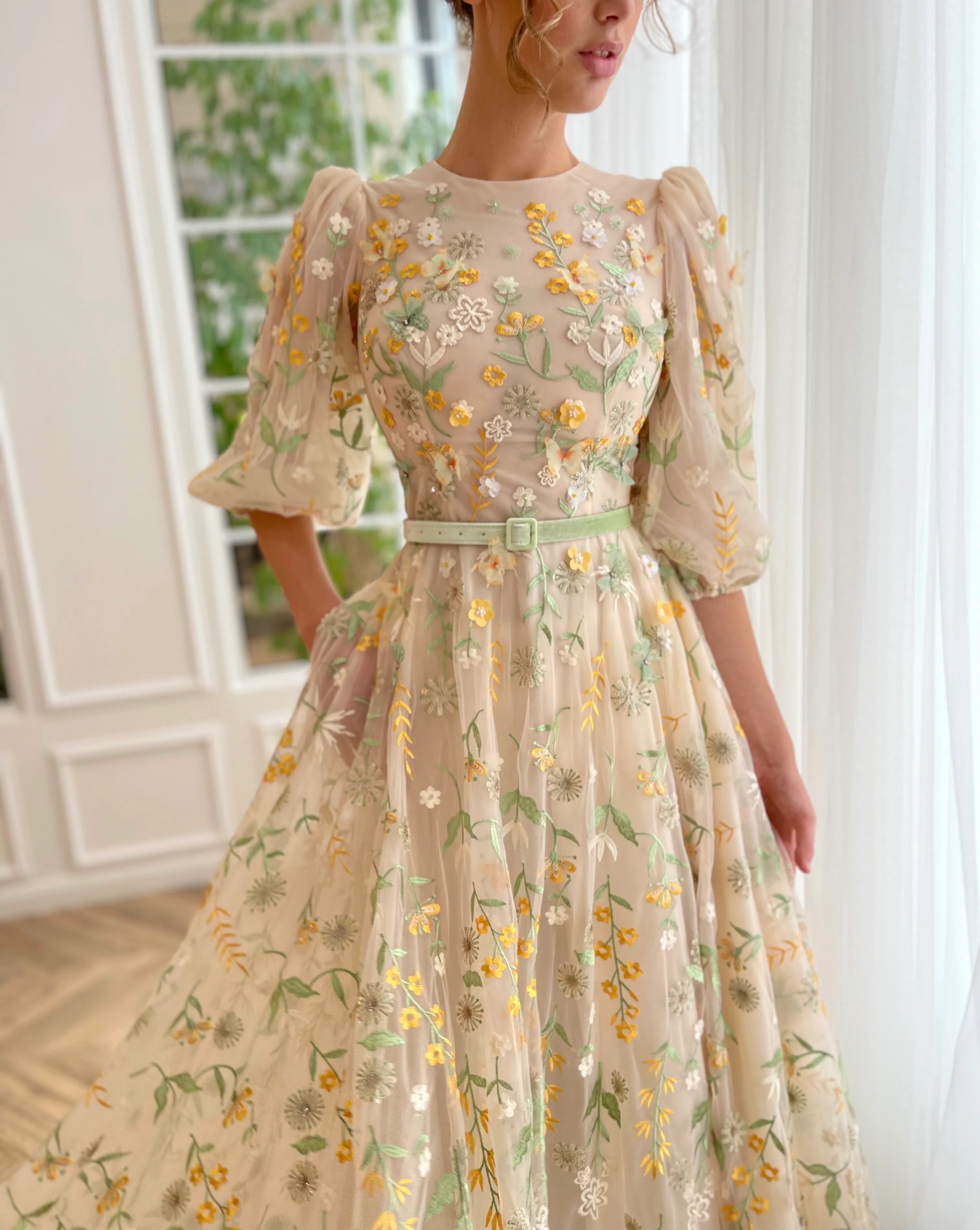 Whimsical Flora Gown