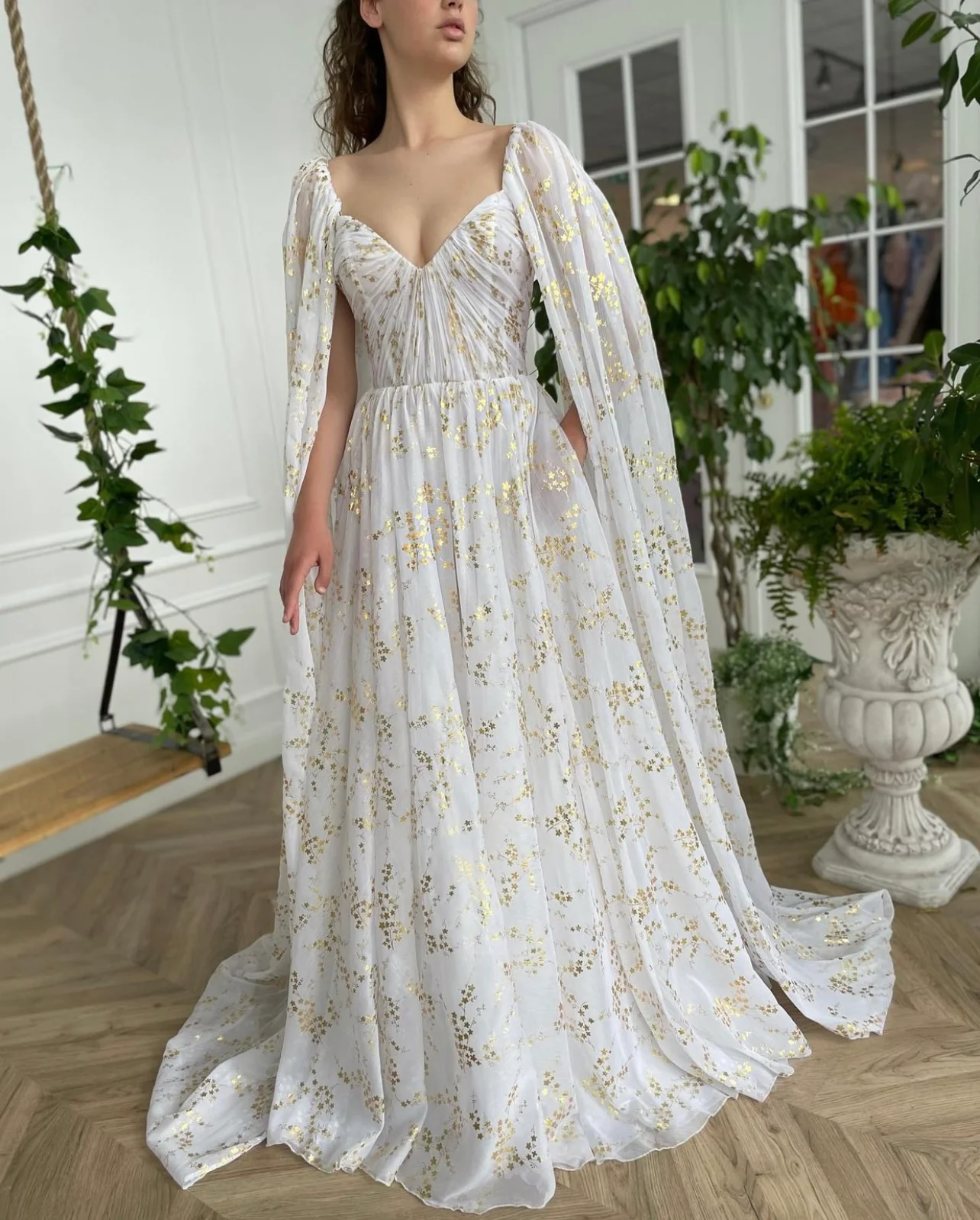White Gilded Lily Gown - Image 3