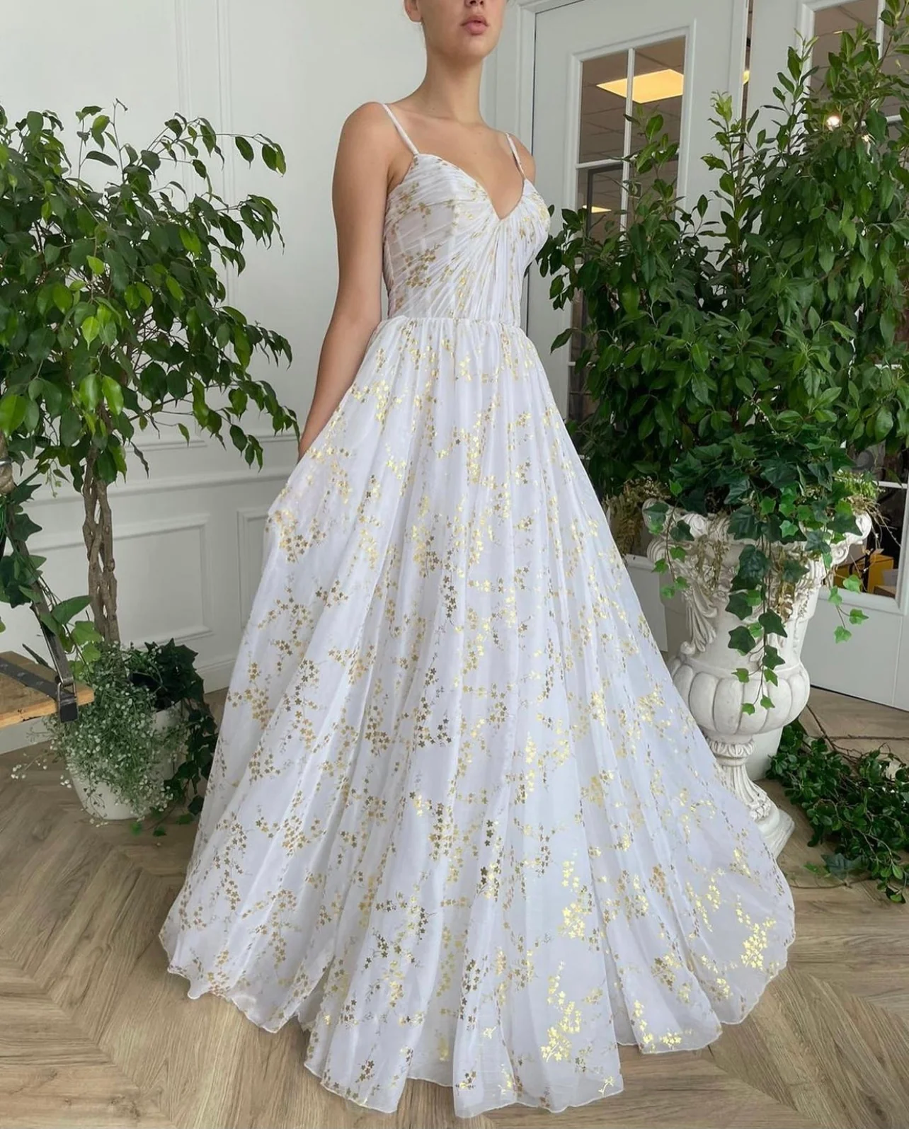 White Gilded Lily Gown - Image 7