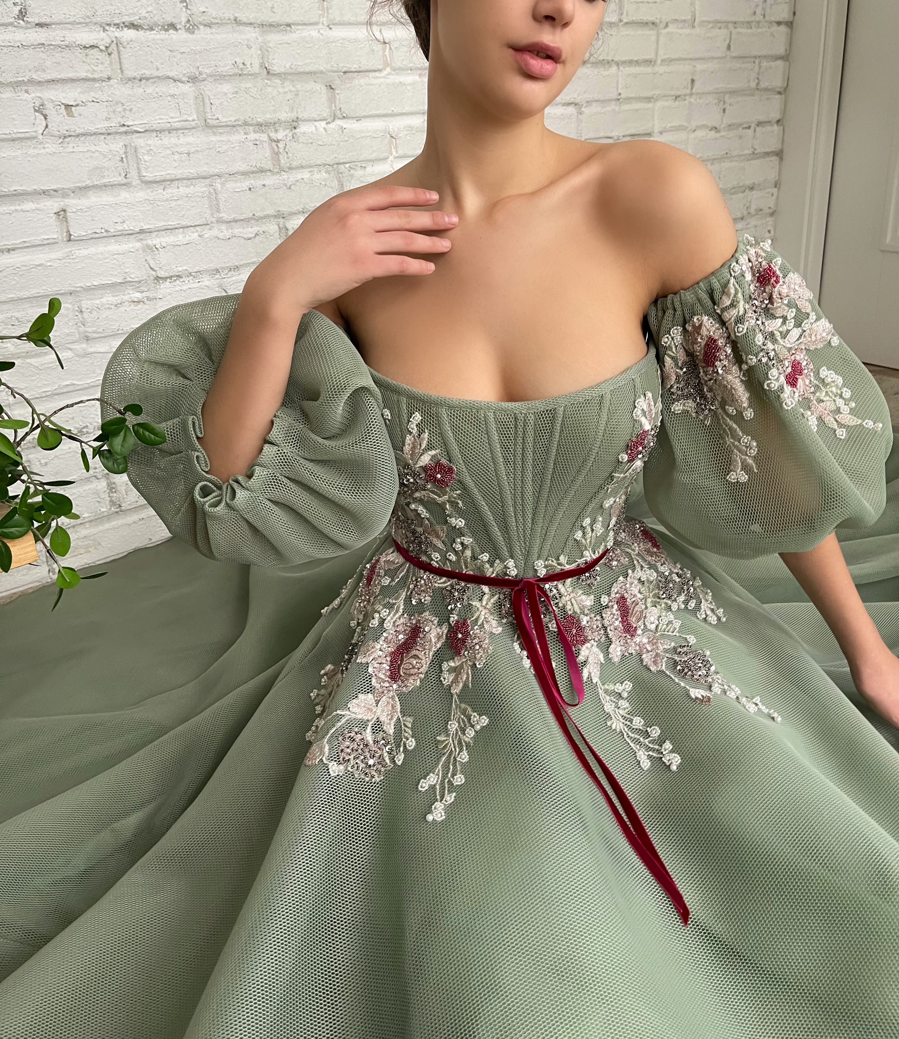 Wintergreen Corset Gown