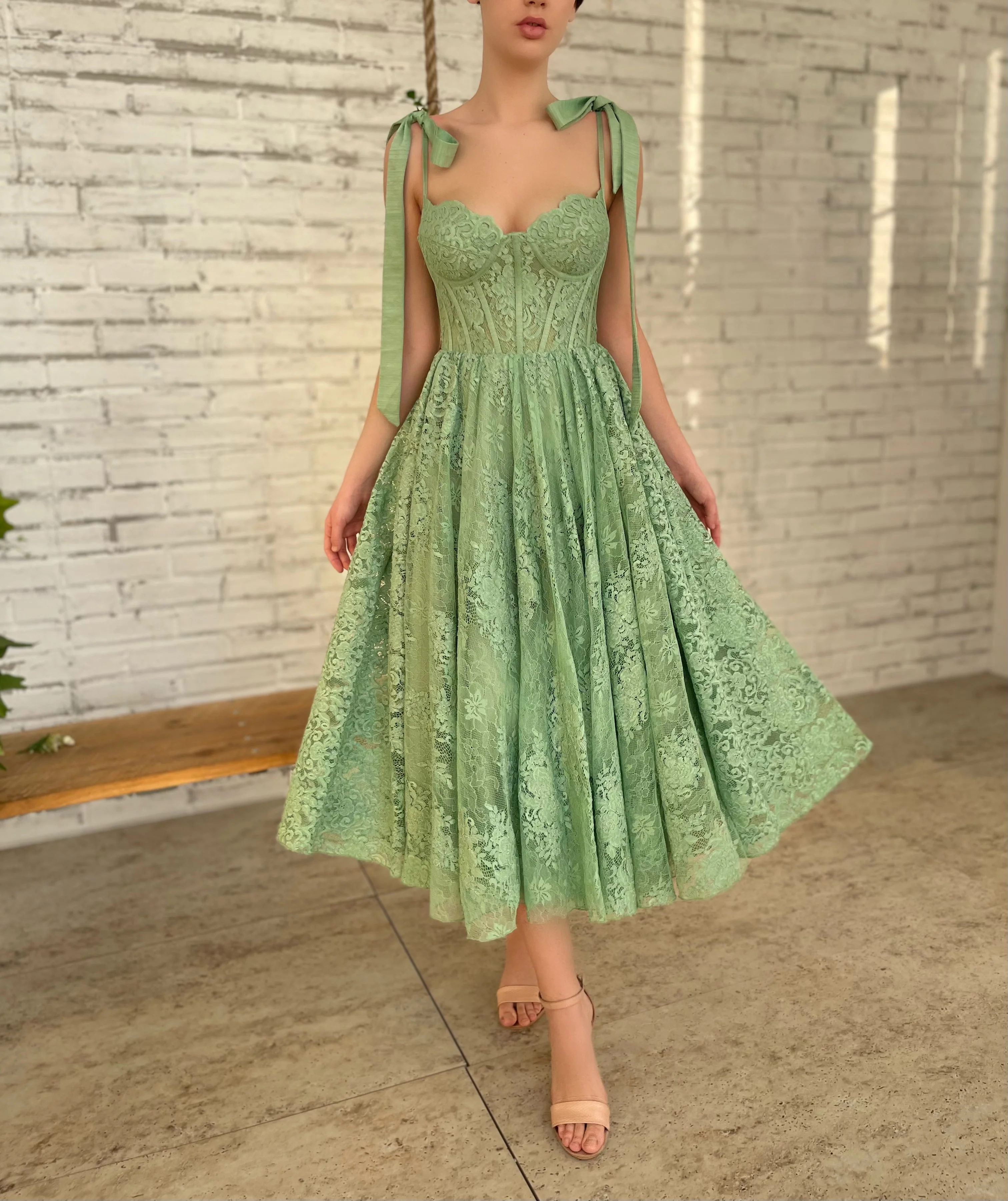 Wintergreen Lace Gown - Image 6