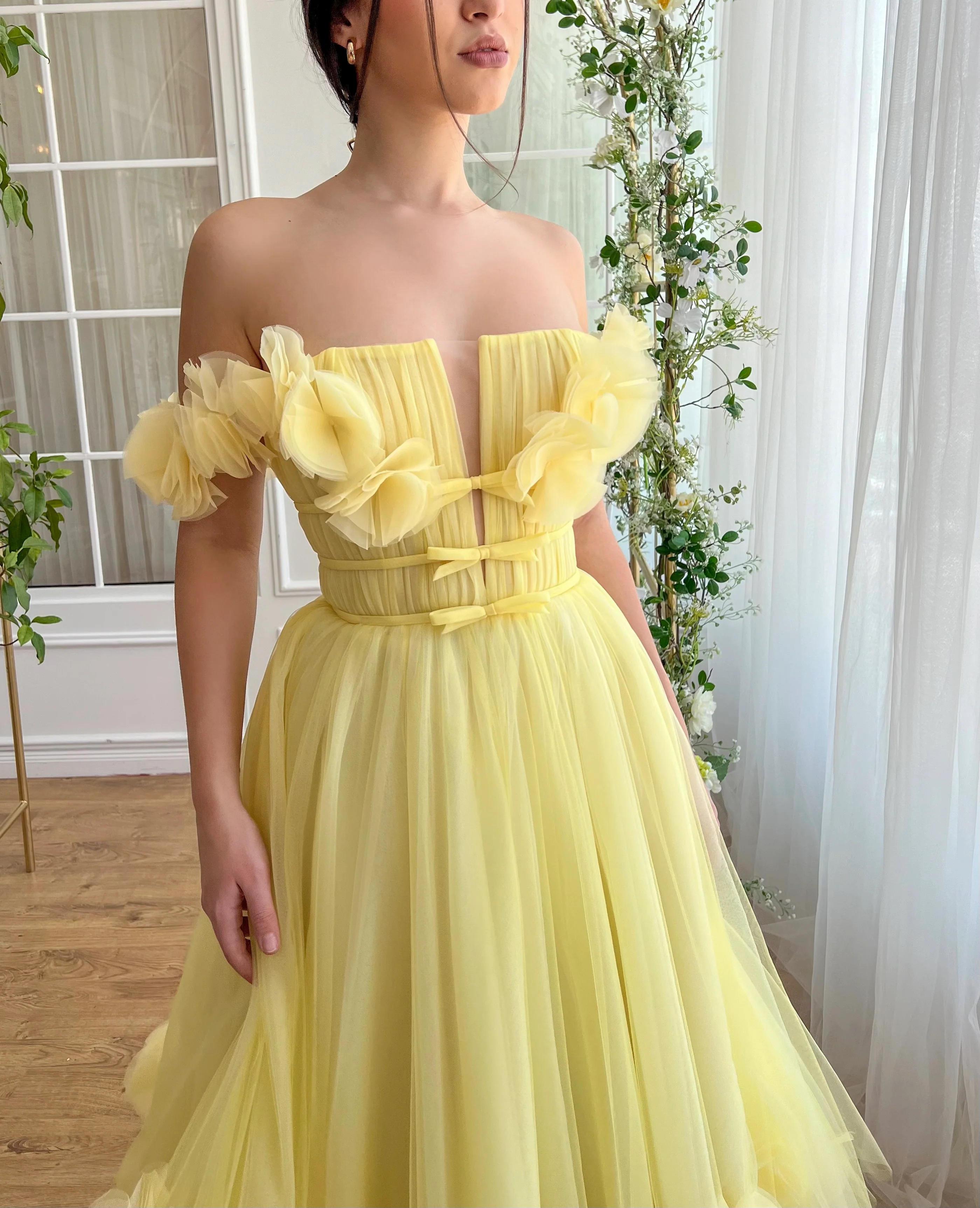 Yellow Magnolia Midi Dress - Image 2